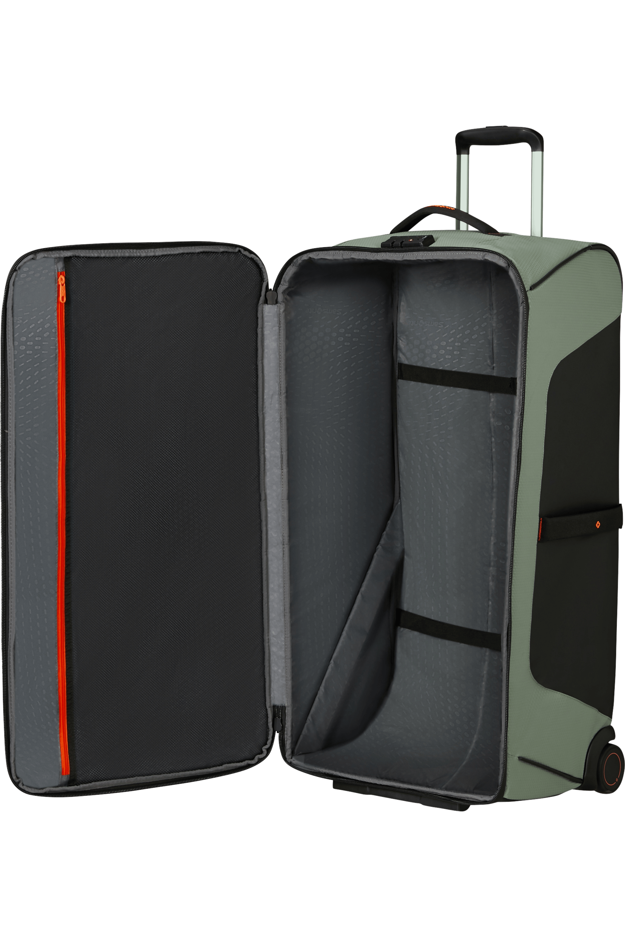 ECODIVER Duffle with wheels 79cm - Light Sage