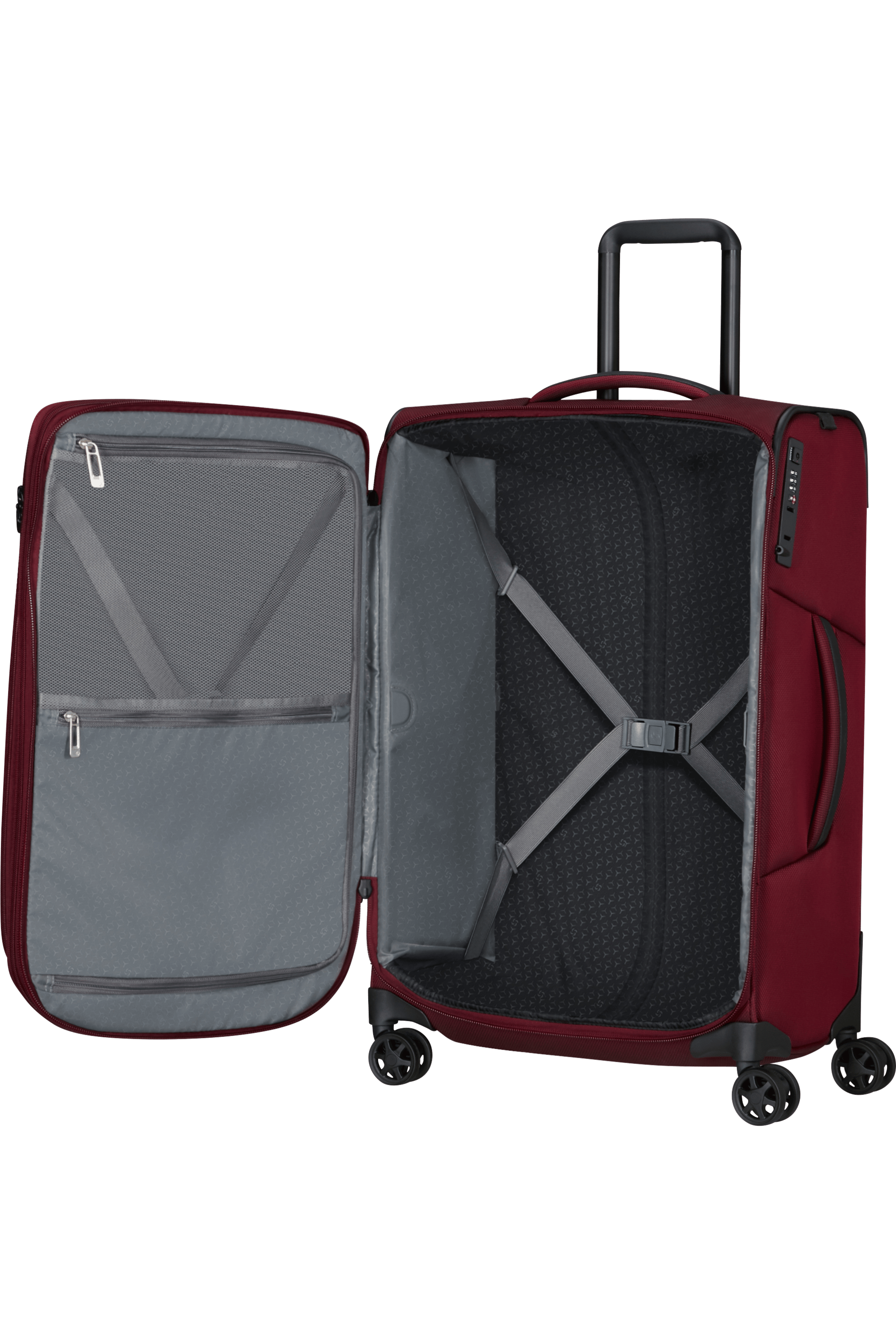 RESPARK 67cm Spinner Expandable (4 wheels) - Burgundy