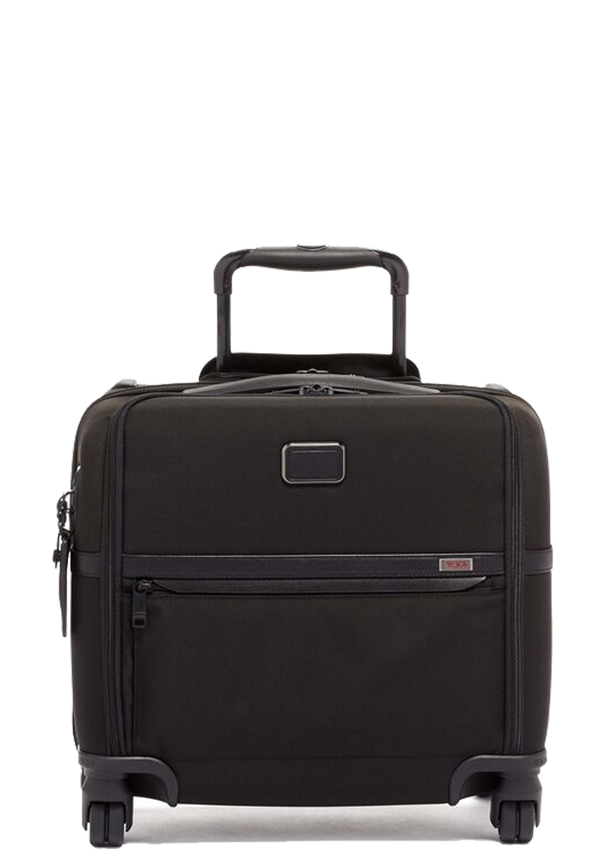 Alpha 3 Compact 4 Wheeled Brief -  Black