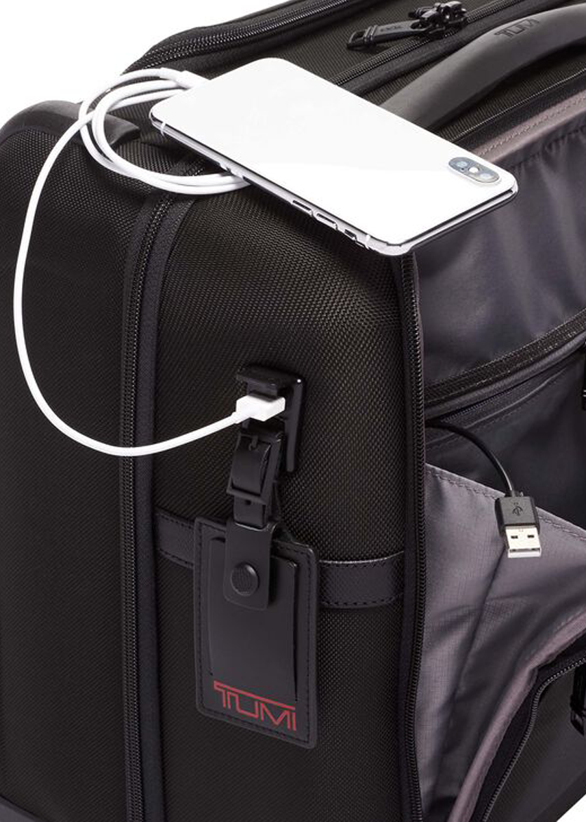 Alpha 3 Compact 4 Wheeled Brief - Black