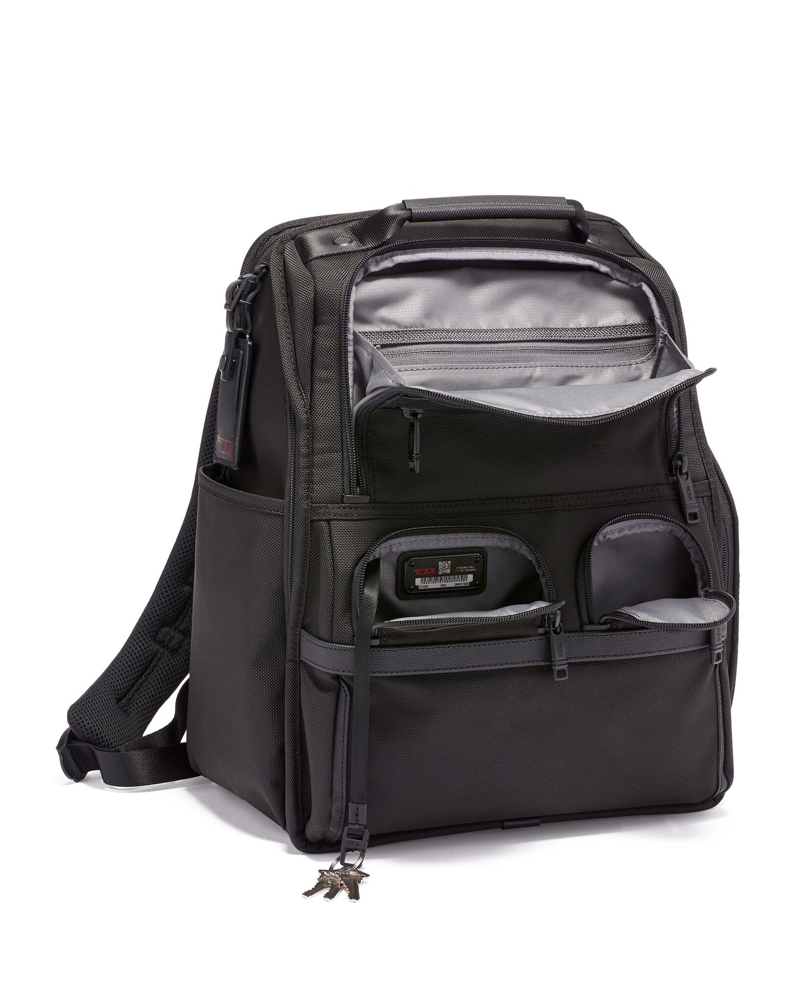 Alpha 3 Compact Laptop Brief Backpack Black - London Luggage