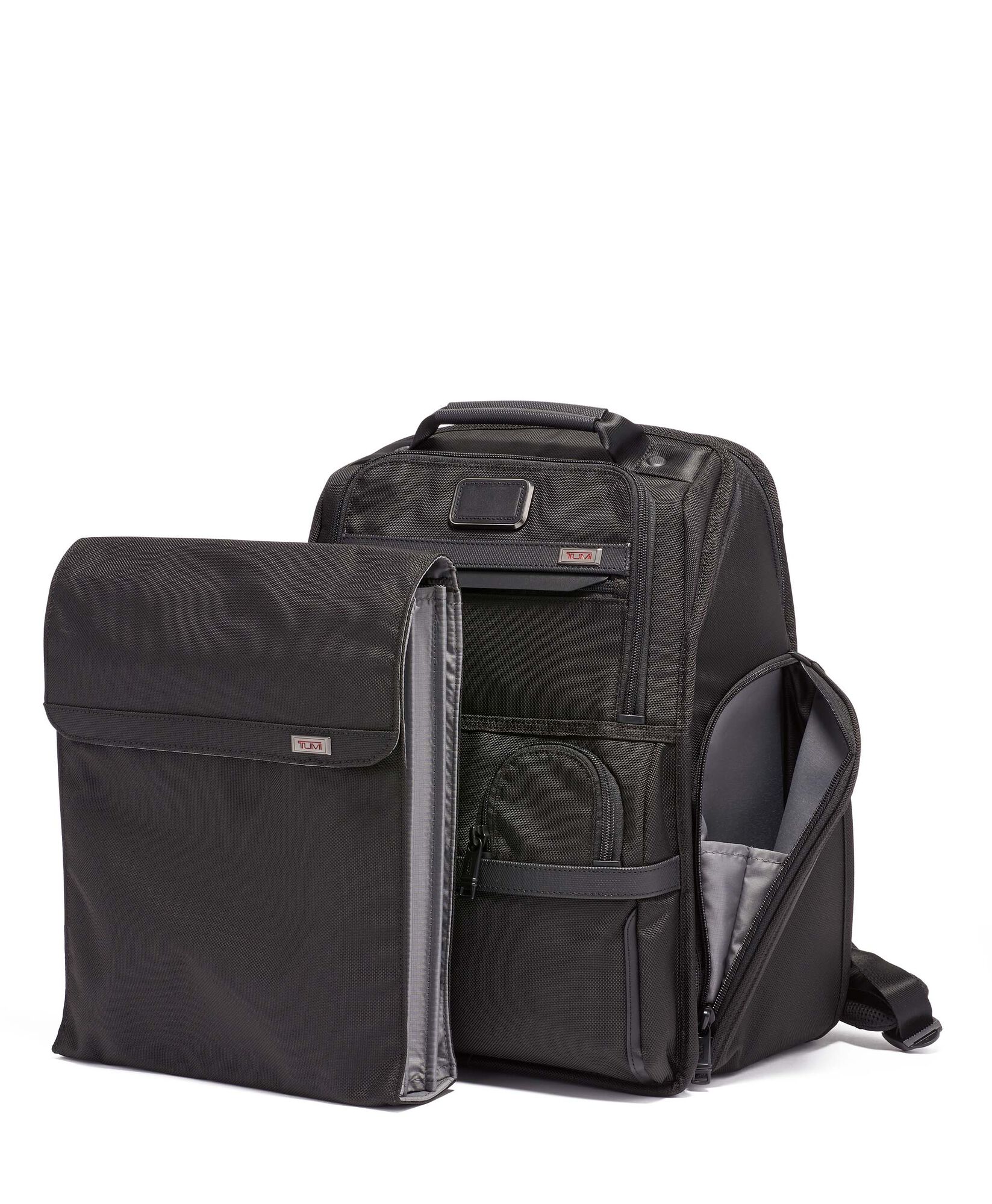 Alpha 3 Compact Laptop Brief Backpack Black - London Luggage