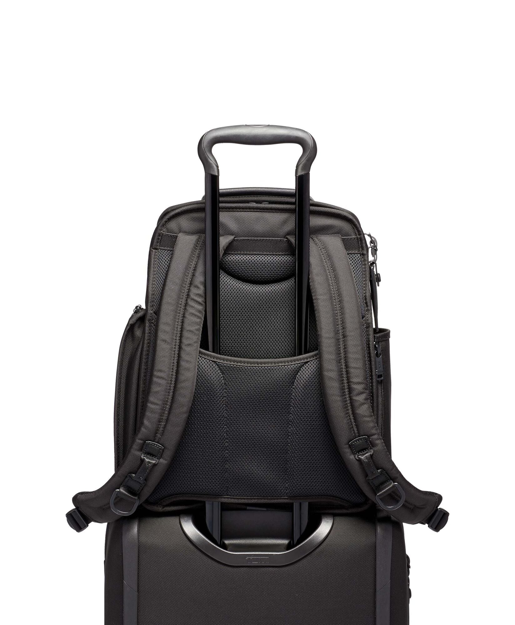 Alpha 3 Compact Laptop Brief Backpack Black - London Luggage