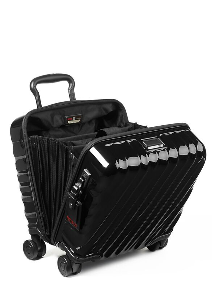 19 Degree Small Compact 4 Wheeled Brief -  Black