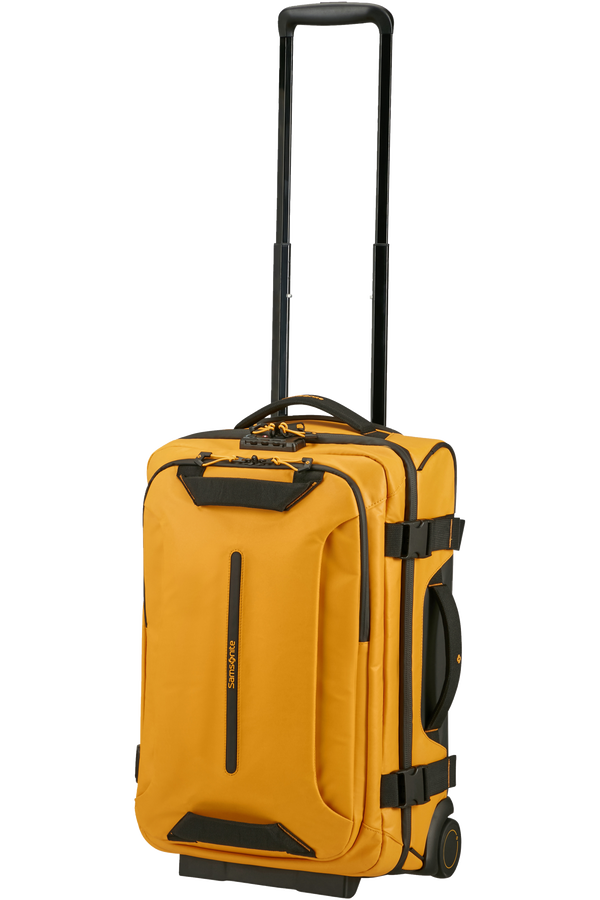 ECODIVER Duffle with wheels double frame 55cm Yellow - London Luggage