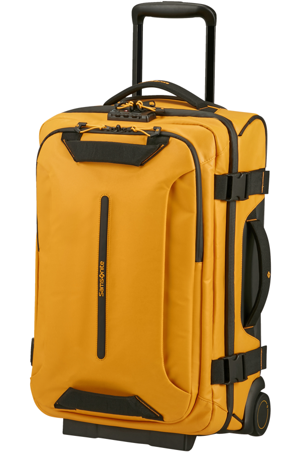 ECODIVER Duffle with wheels double frame 55cm Yellow - London Luggage