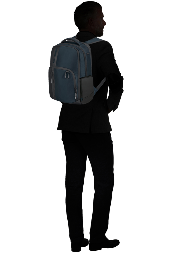 BIZ2GO Backpack 14.1" Deep Blue - London Luggage