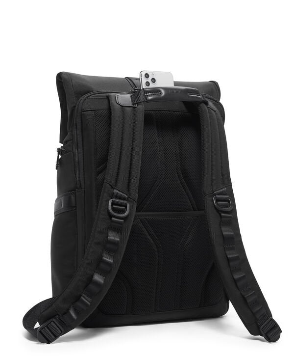 Alpha Bravo Logistics Flap Lid Backpack - Black