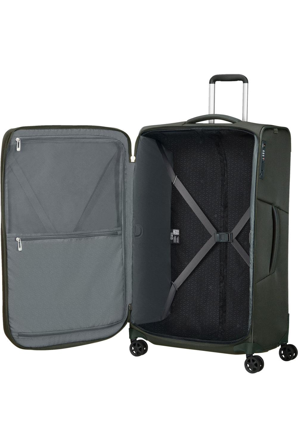 RESPARK 79cm Spinner Expandable (4 wheels) - Forest Green