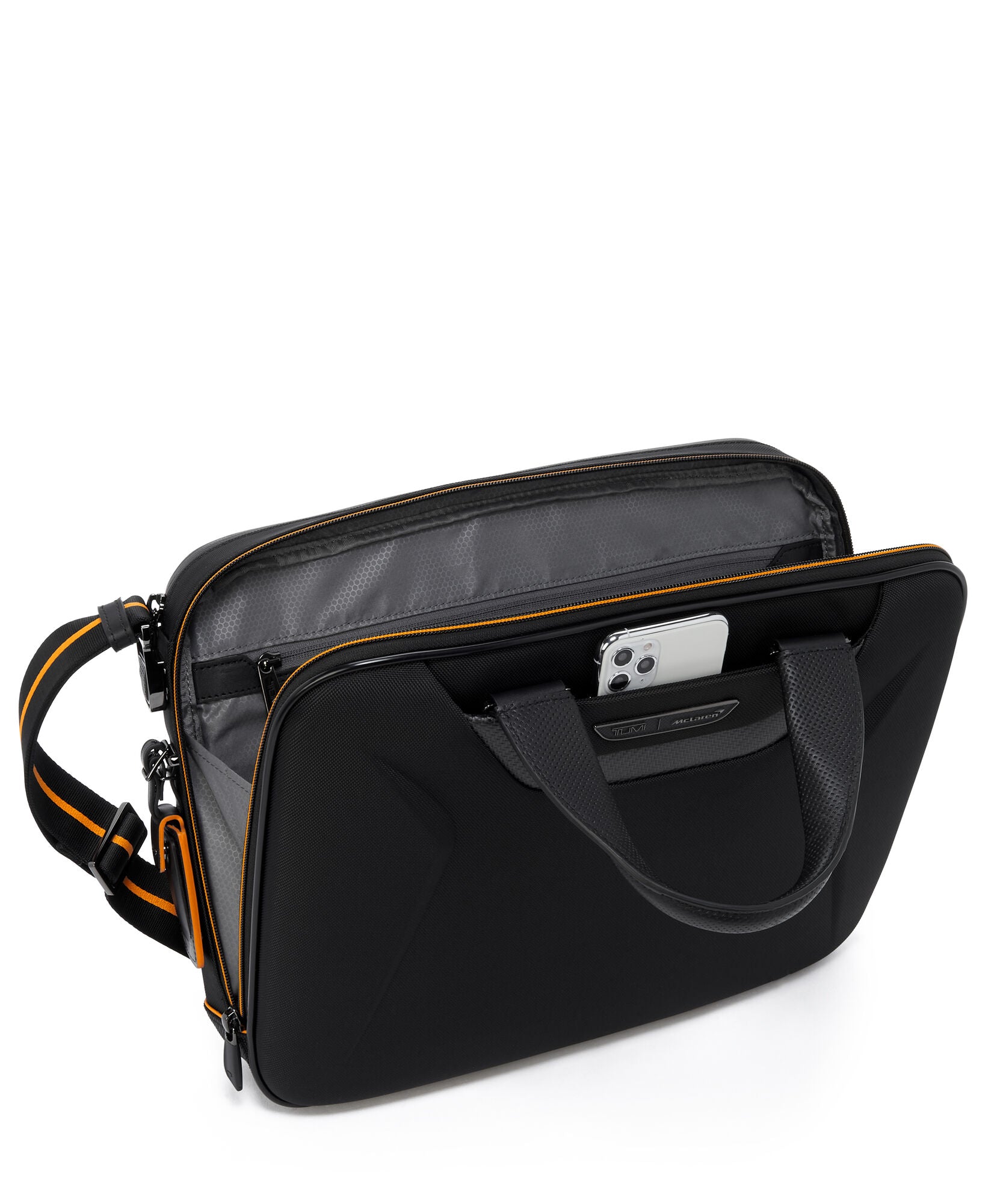 TUMI | MCLAREN Axle Slim Brief Black - London Luggage