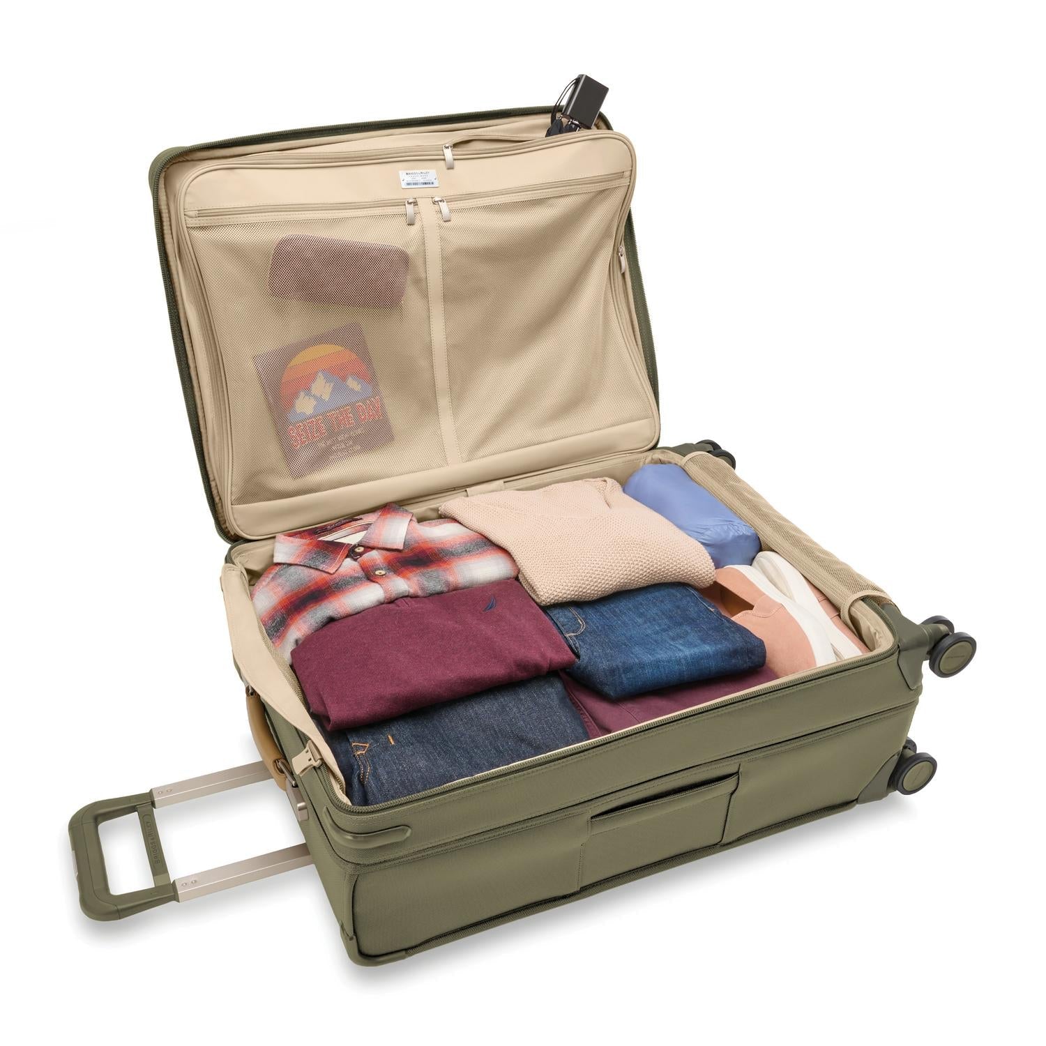 BASELINE Large Expandable Spinner Olive - London Luggage
