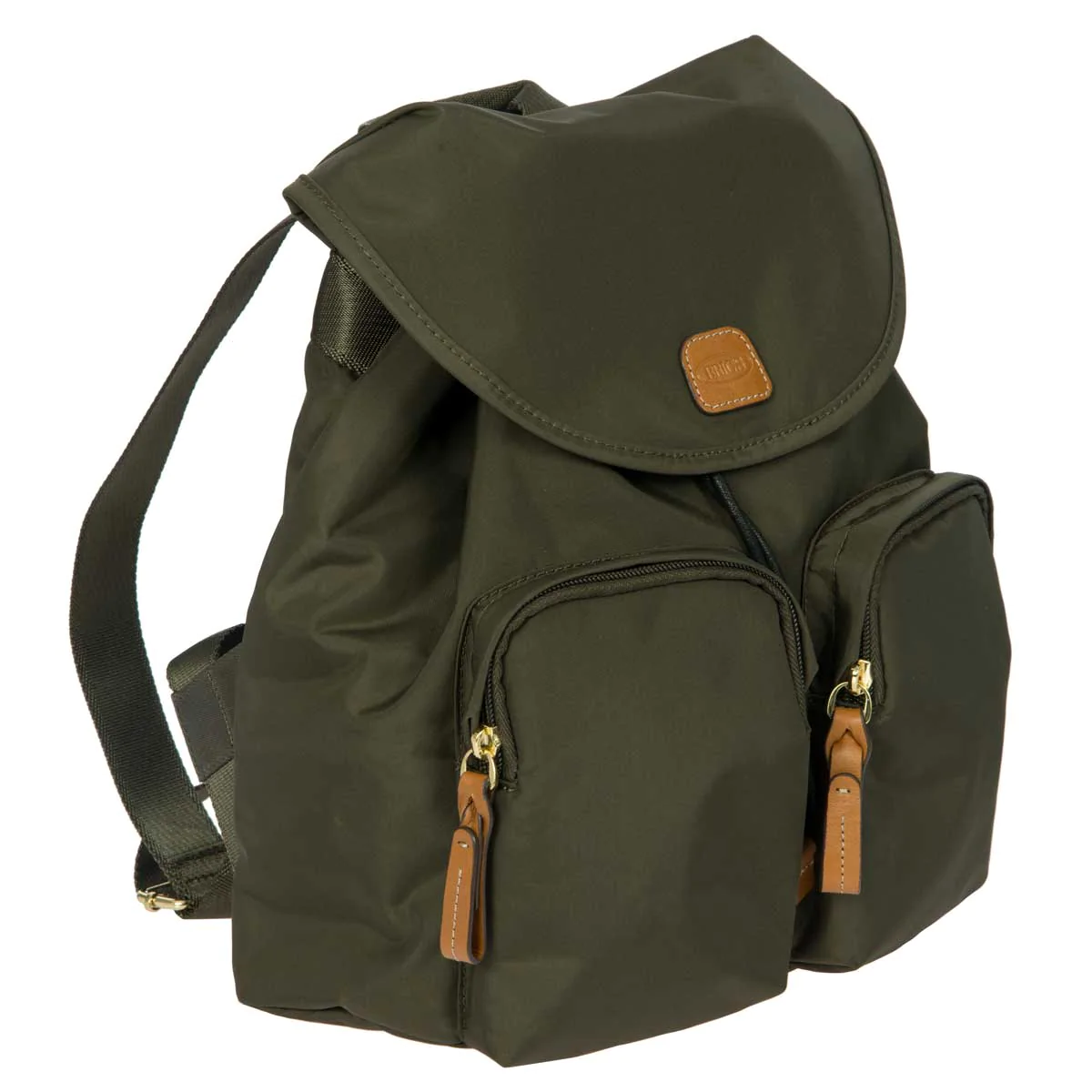 X-Travel Nylon Small City Backpack Olive - London Luggage