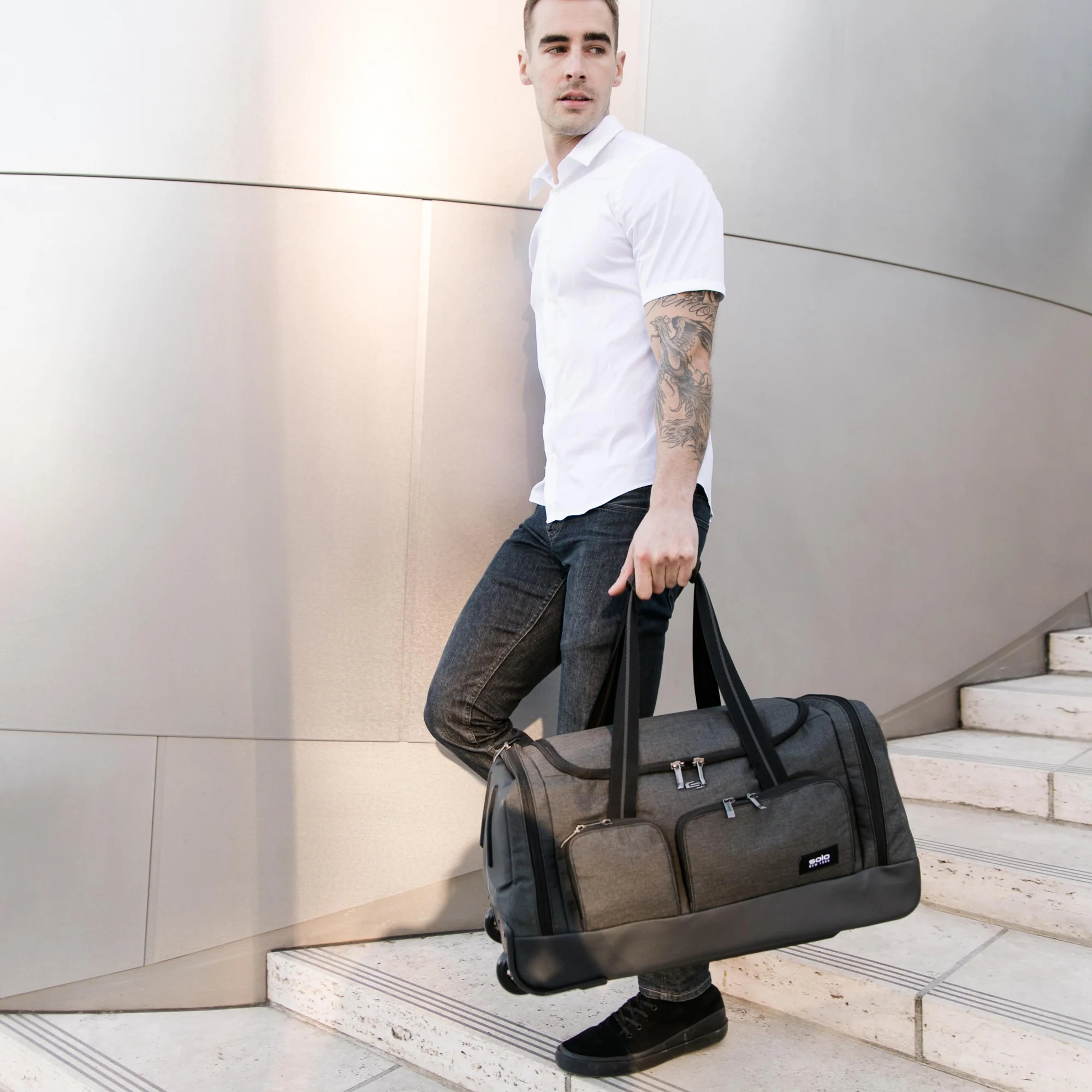 LEROY Rolling Duffel - London Luggage
