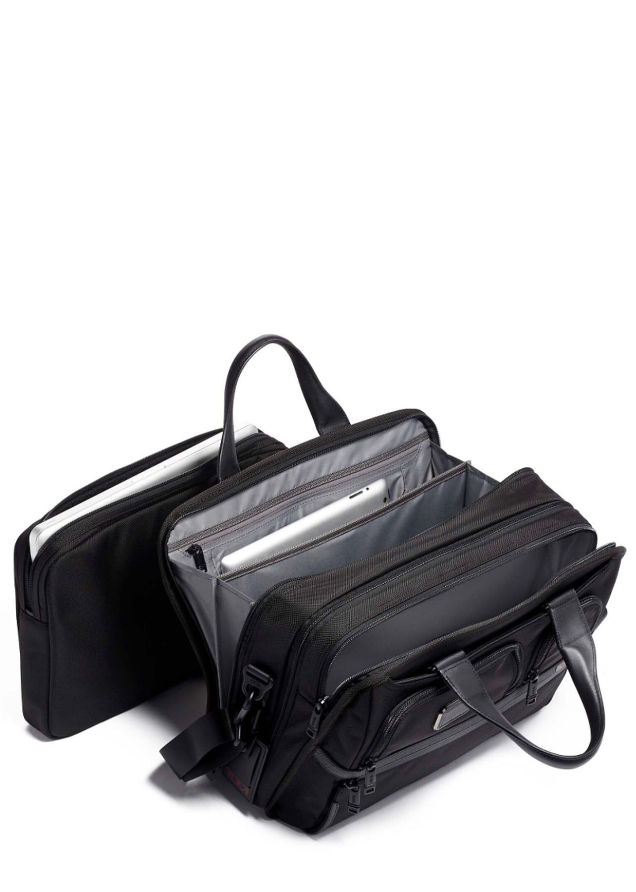 Tumi Alpha 3 Expandable Organiser Laptop Brief - London Luggage