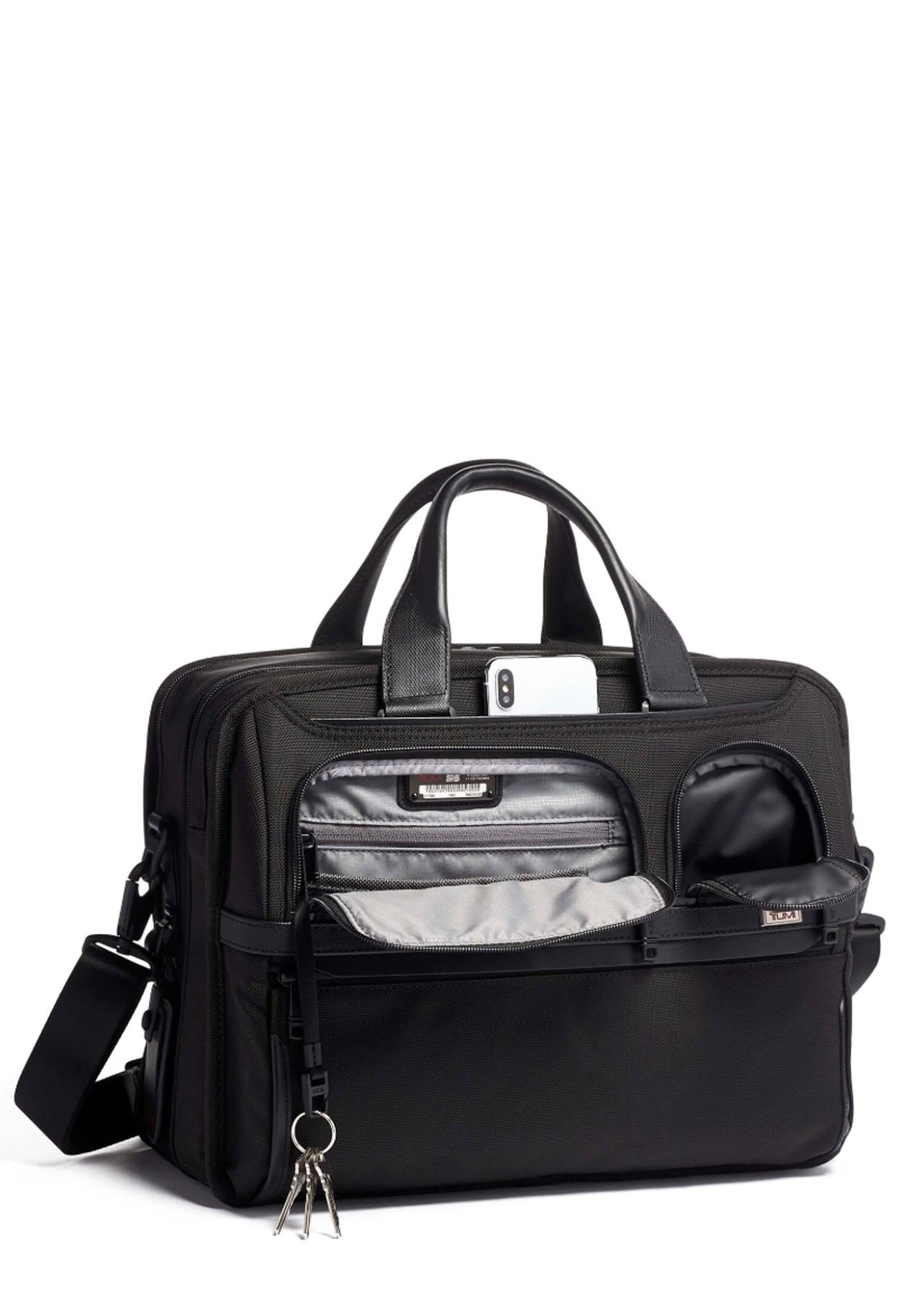 Tumi Alpha 3 Expandable Organiser Laptop Brief - London Luggage