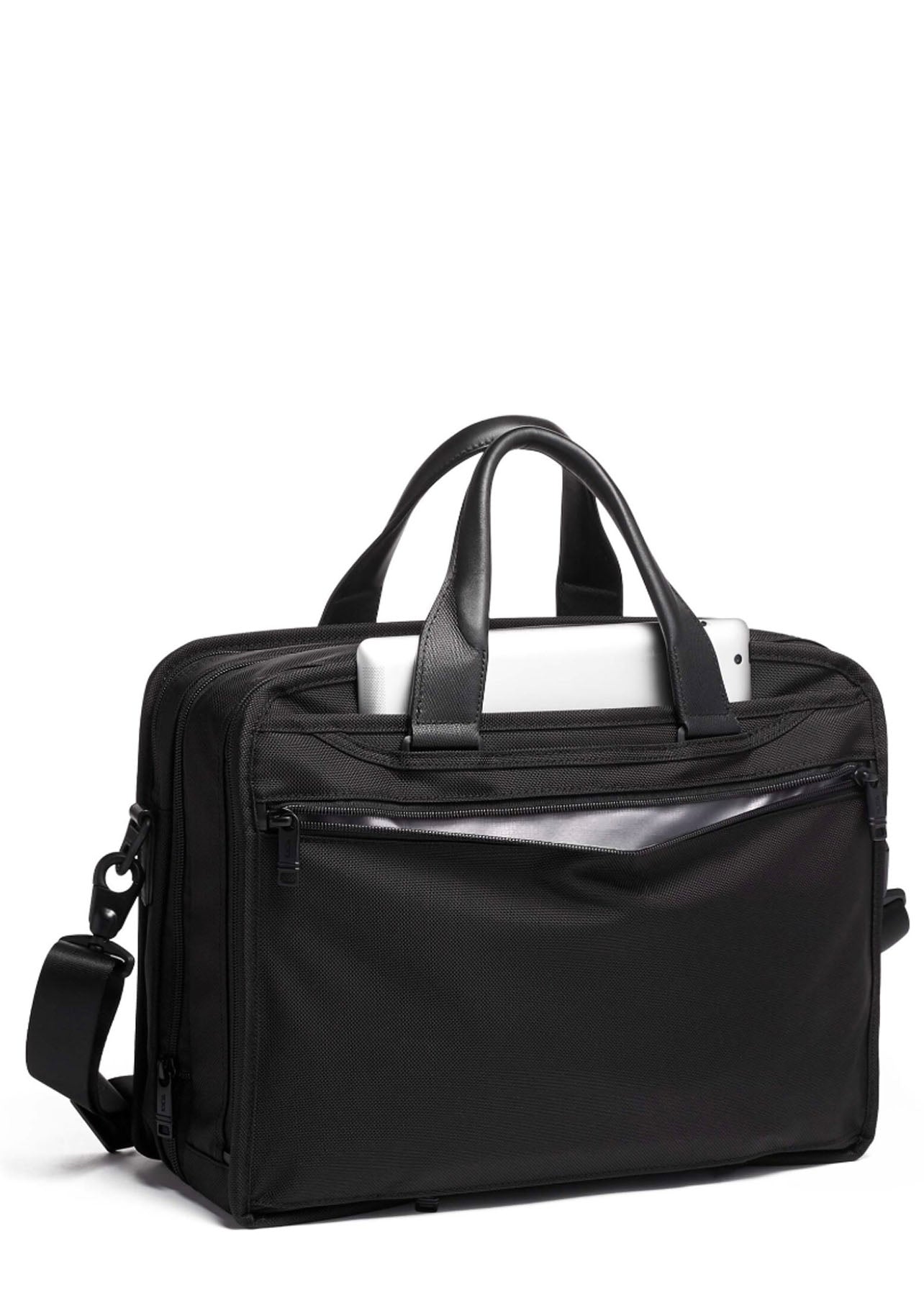 Tumi Alpha 3 Expandable Organiser Laptop Brief - London Luggage