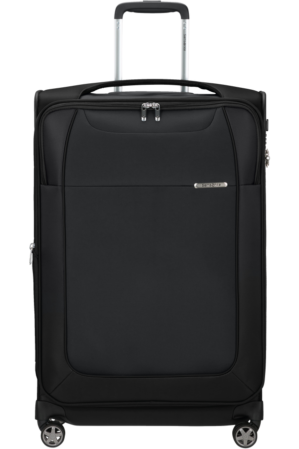 D LITE 71cm Spinner Expandable 4 wheels Black London Luggage