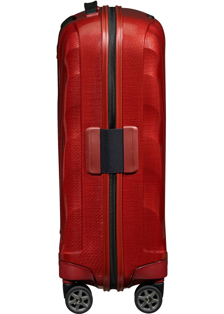 C-Lite Spinner (4 wheels) 55cm Expandable Cabin - Chili red