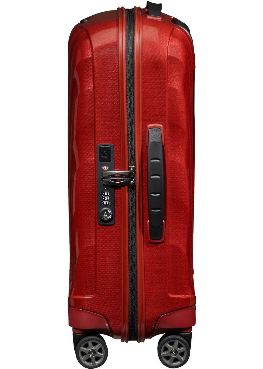 C-Lite Spinner (4 wheels) 55cm Expandable Cabin - Chili red