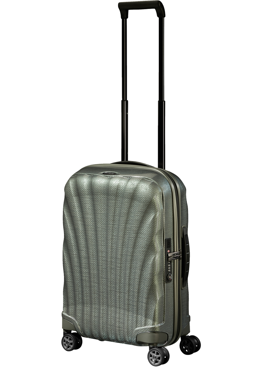 C-Lite Spinner (4 wheels) 55cm Expandable Cabin - Metallic Green