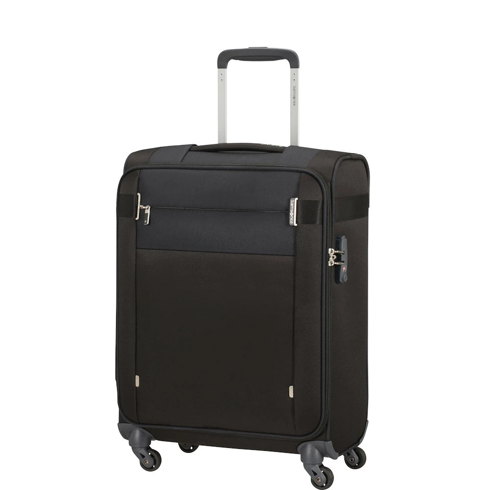 Citybeat 2 Piece Luggage Set (55cm & 78cm) - Black
