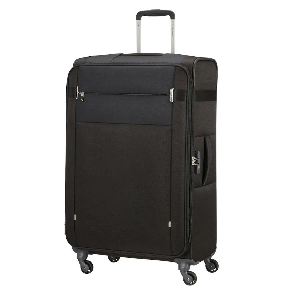 Citybeat 2 Piece Luggage Set (55cm & 78cm) - Black