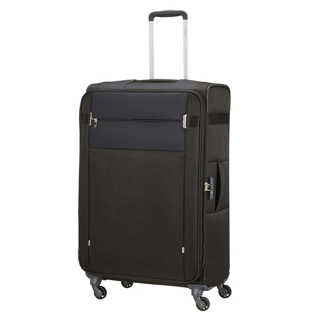 Citybeat 2 Piece Luggage Set (55cm & 78cm) - Black