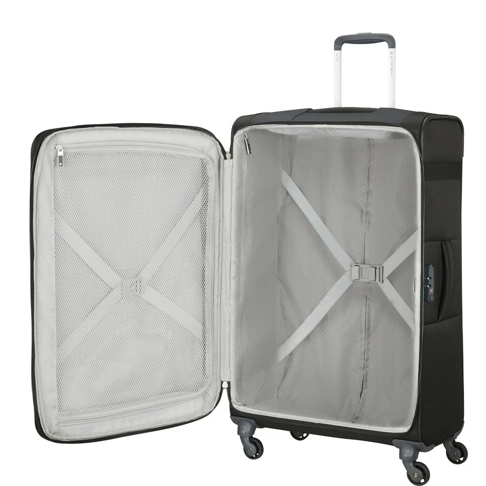 Citybeat 2 Piece Luggage Set (55cm & 78cm) - Black