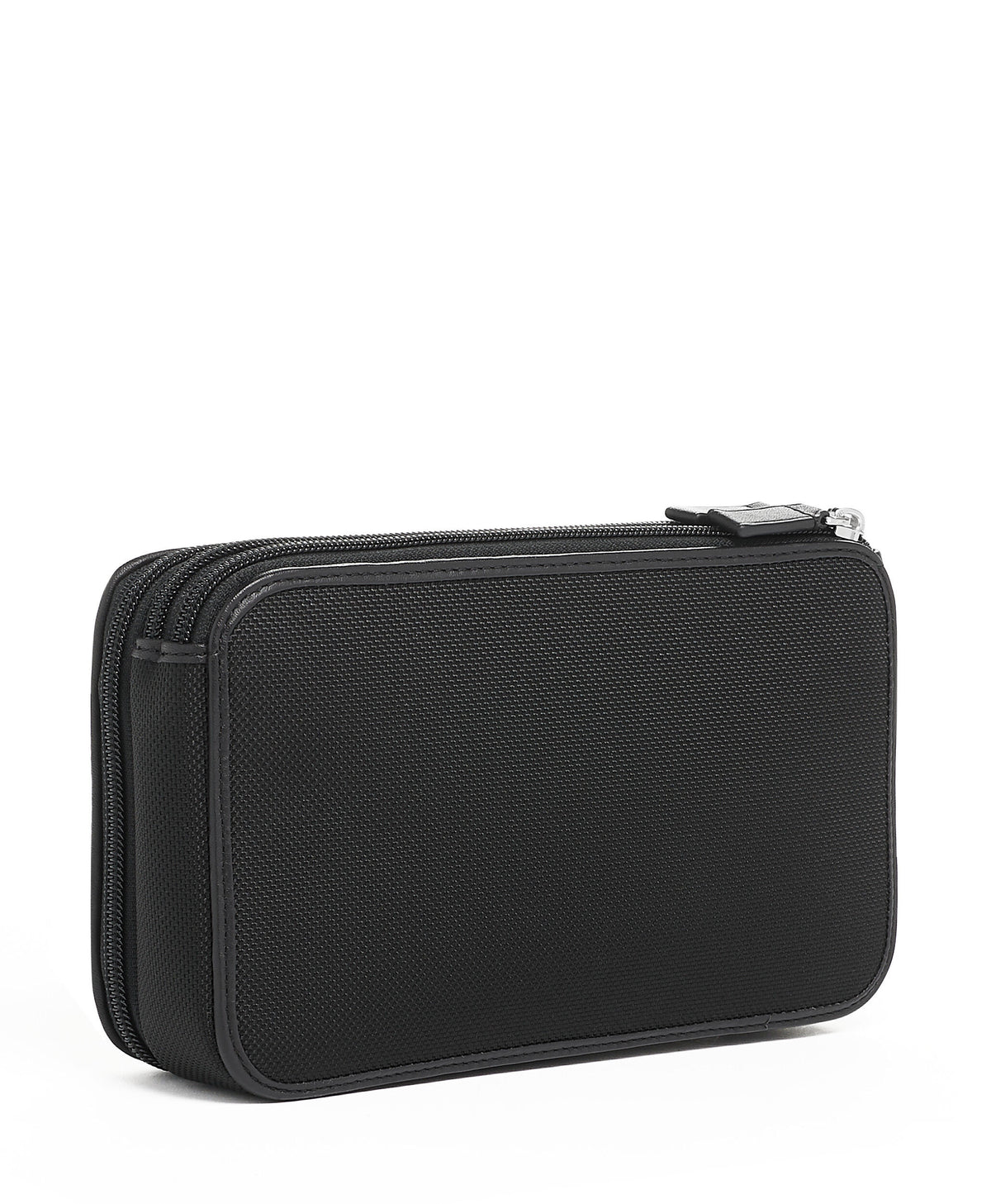 ALPHA Triple Zip Clutch - Black
