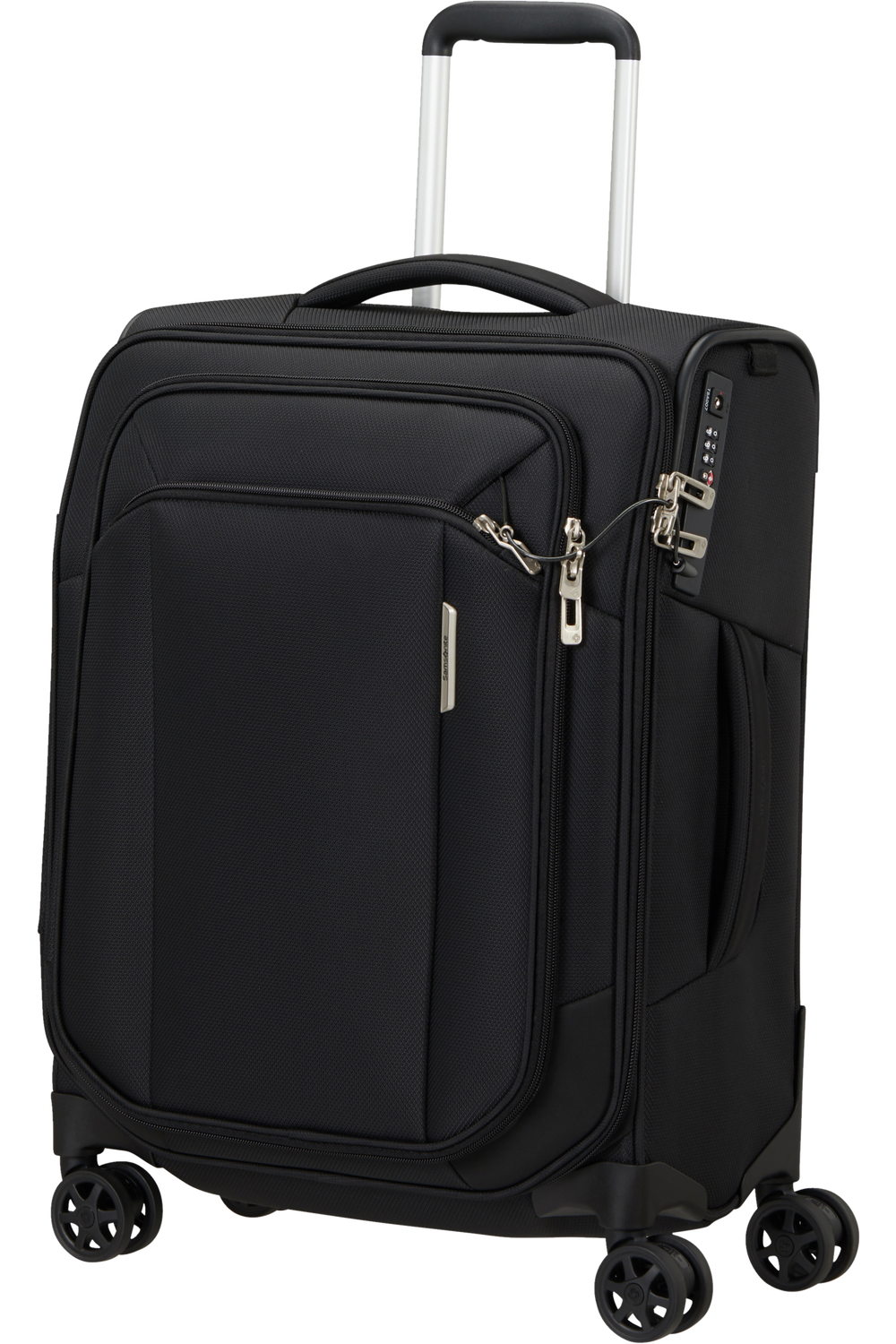 RESPARK 55cm Spinner 4 wheels Ozone Black London Luggage