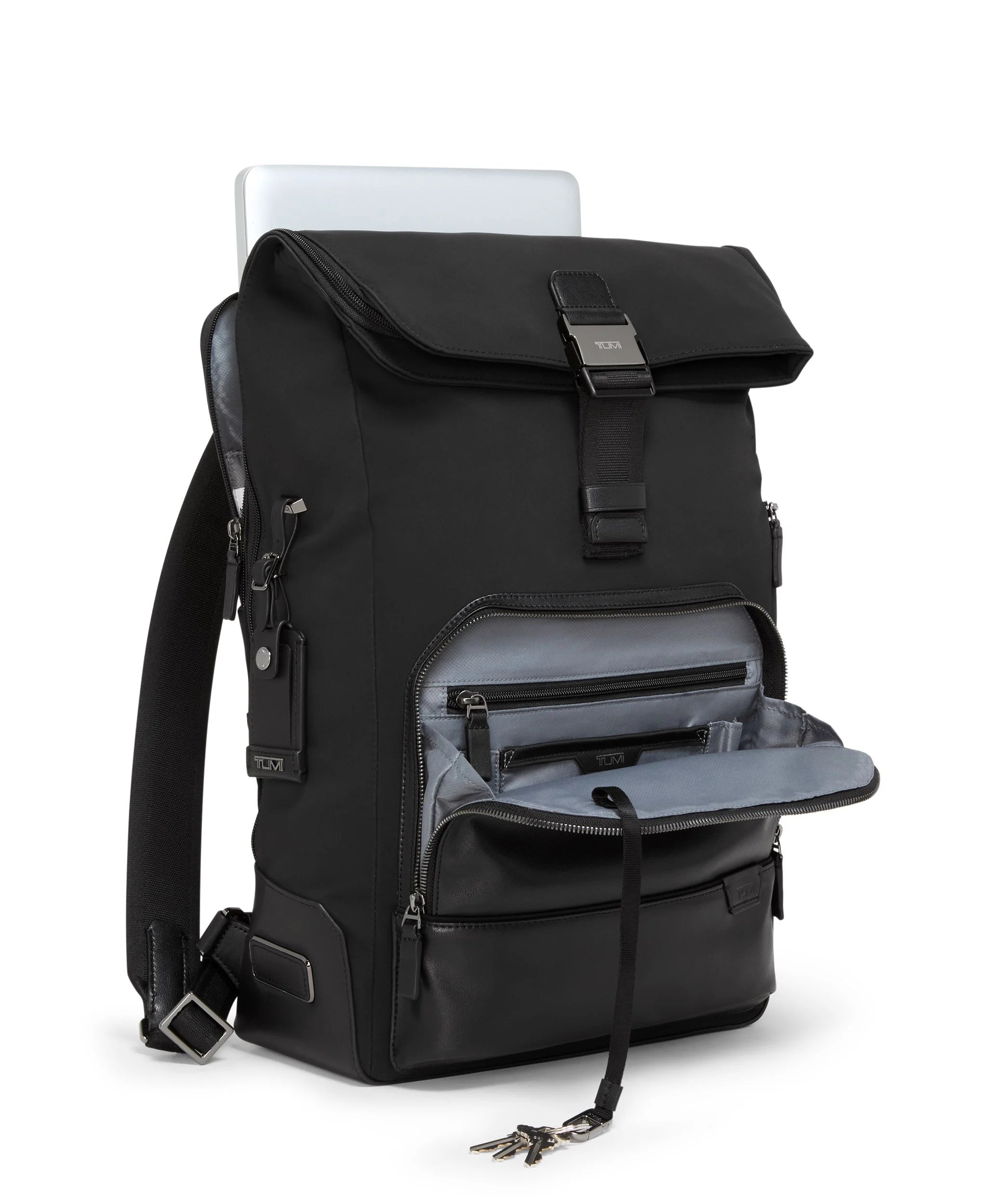 Harrison Osborn Roll Top Backpack - Black