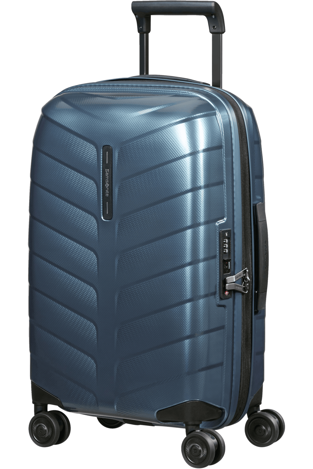 ATTRIX Spinner Expandable 4 wheels 55cm 23 26cm Steel Blue London Luggage