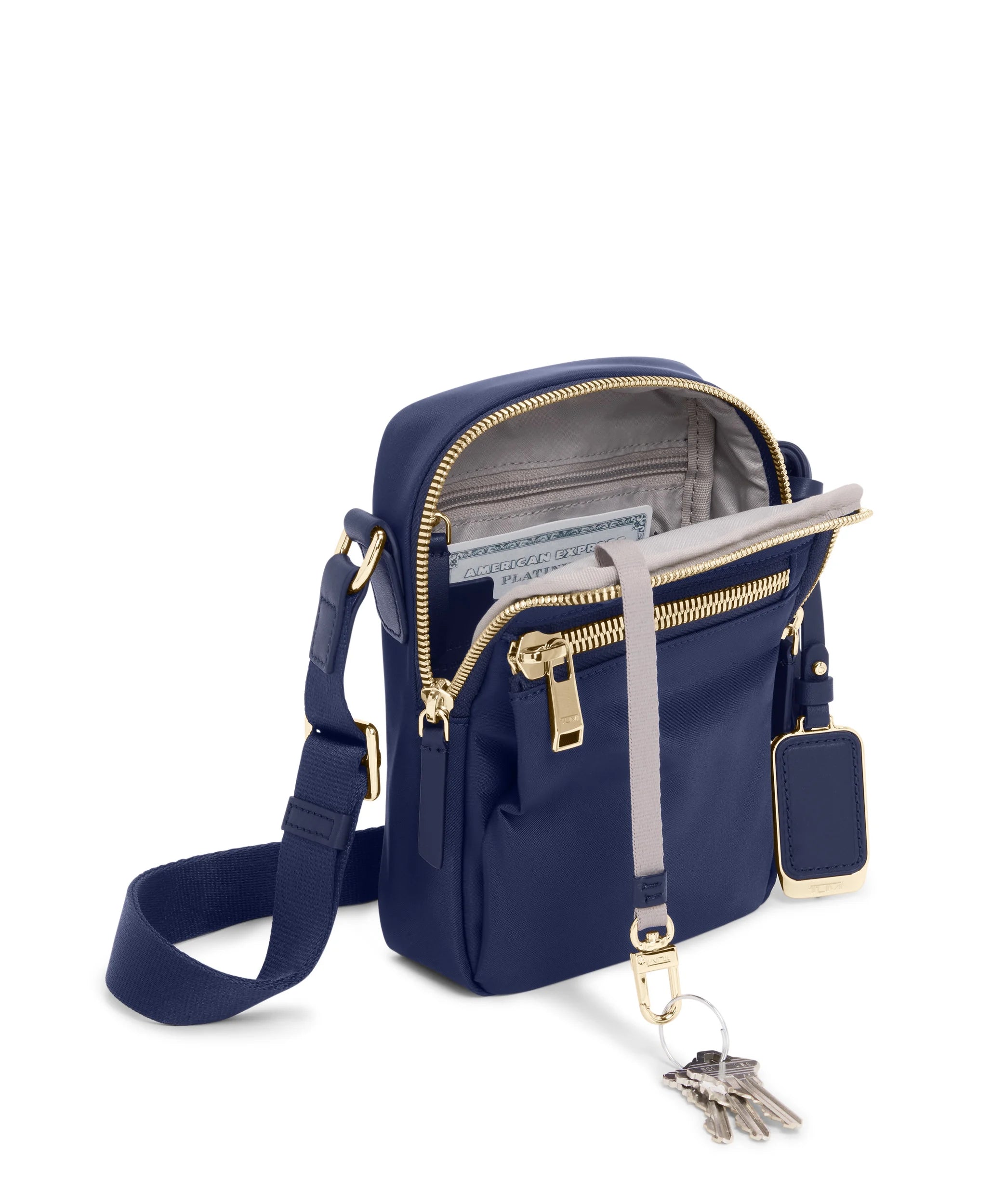 Voyageur Persia Crossbody - Indigo/Light Gold