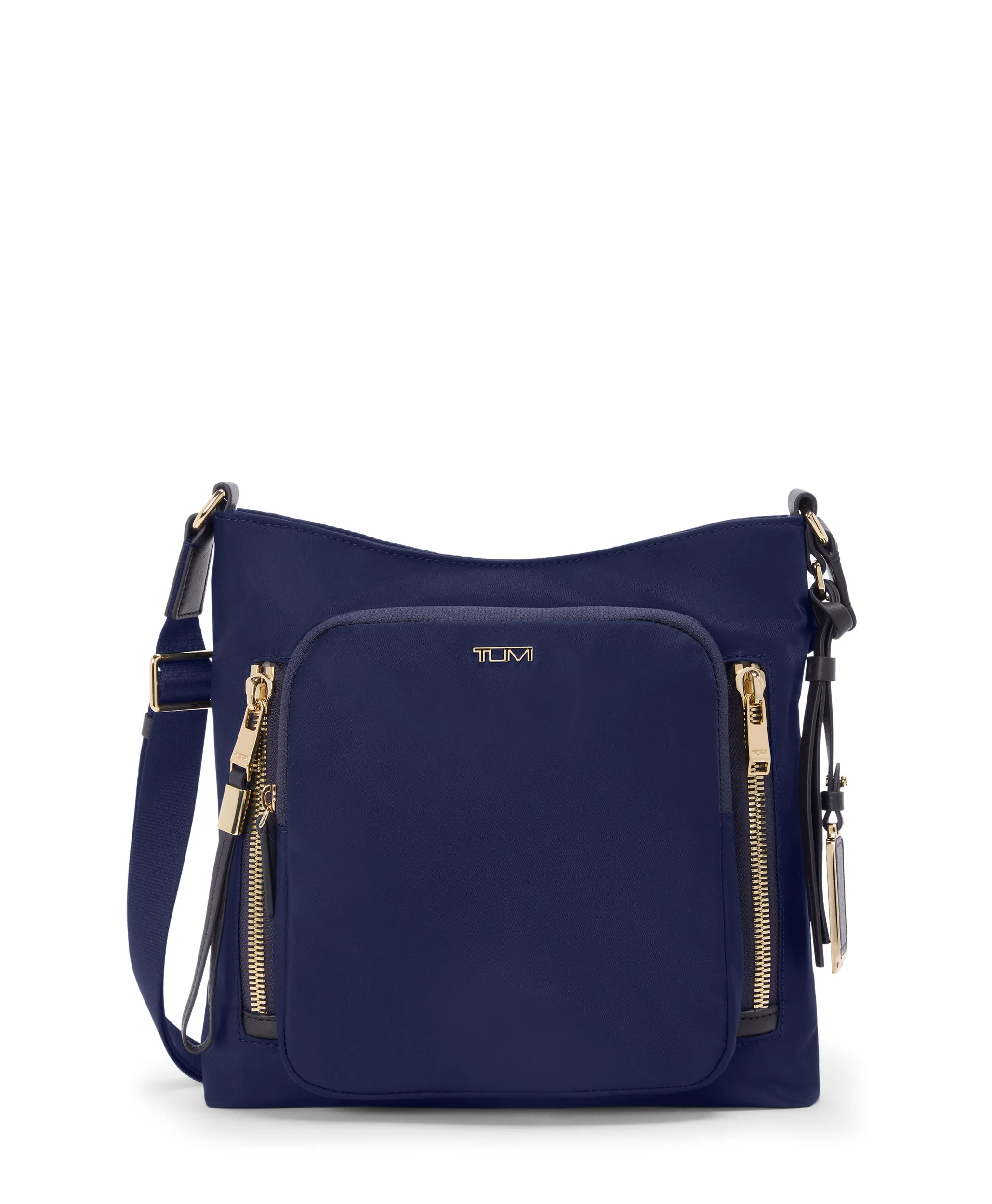 Voyageur Tyler Crossbody - Indigo/Light Gold