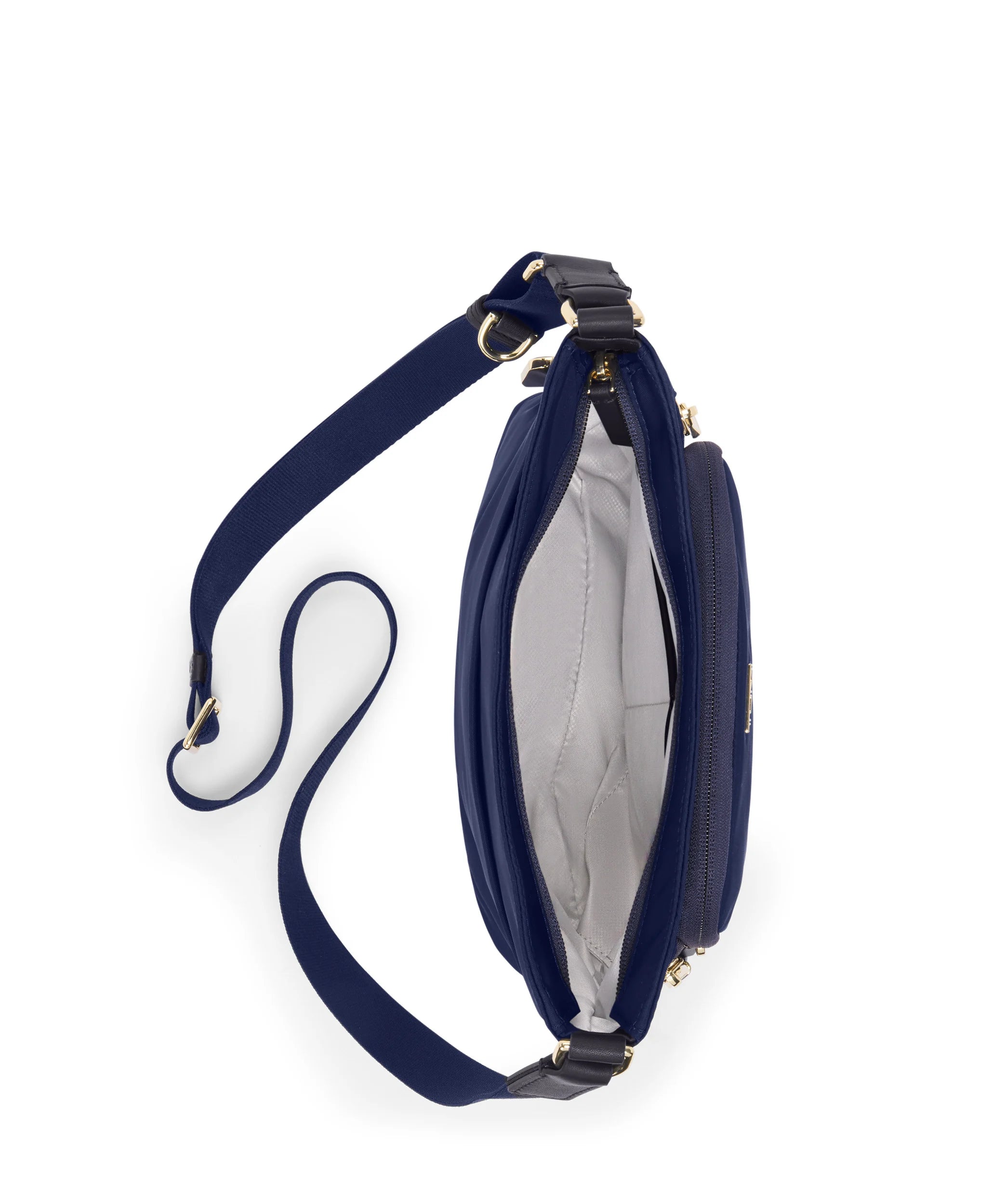 Voyageur Tyler Crossbody - Indigo/Light Gold