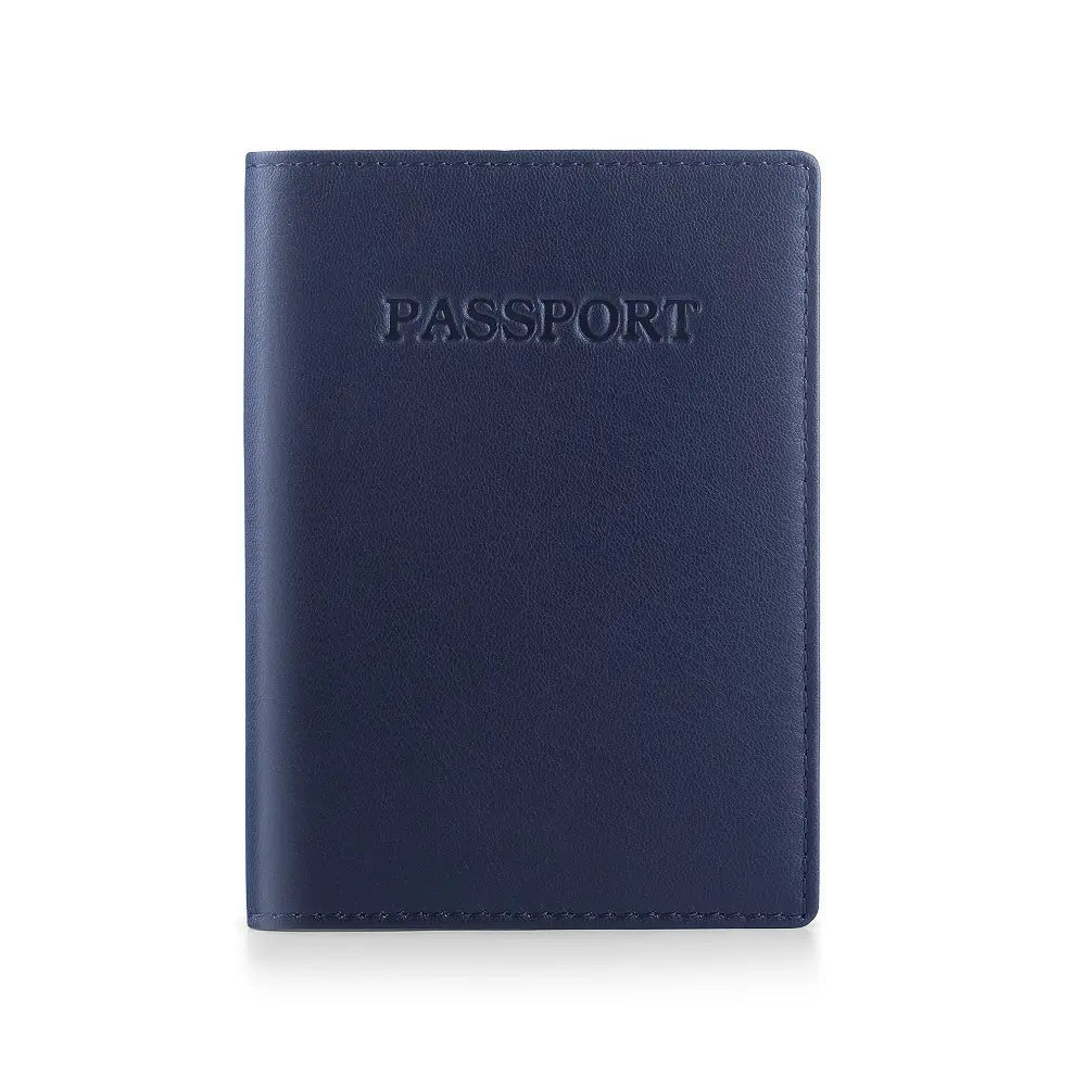 Passport Cover RFID Safe - Navy