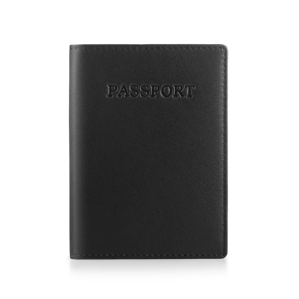Passport Cover RFID Safe - Black