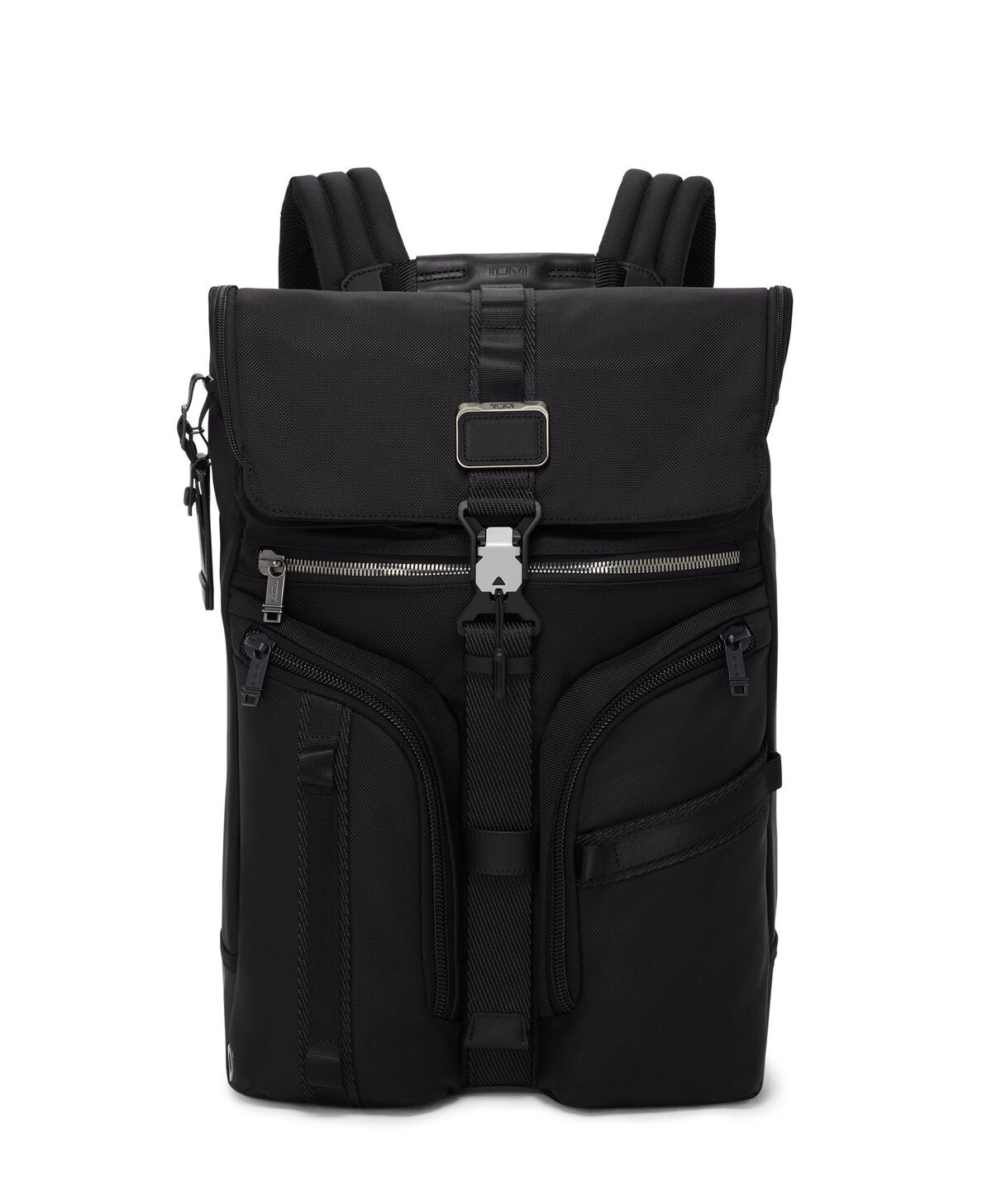 Alpha Bravo Surveillance Flap Backpack - Black Ballistic
