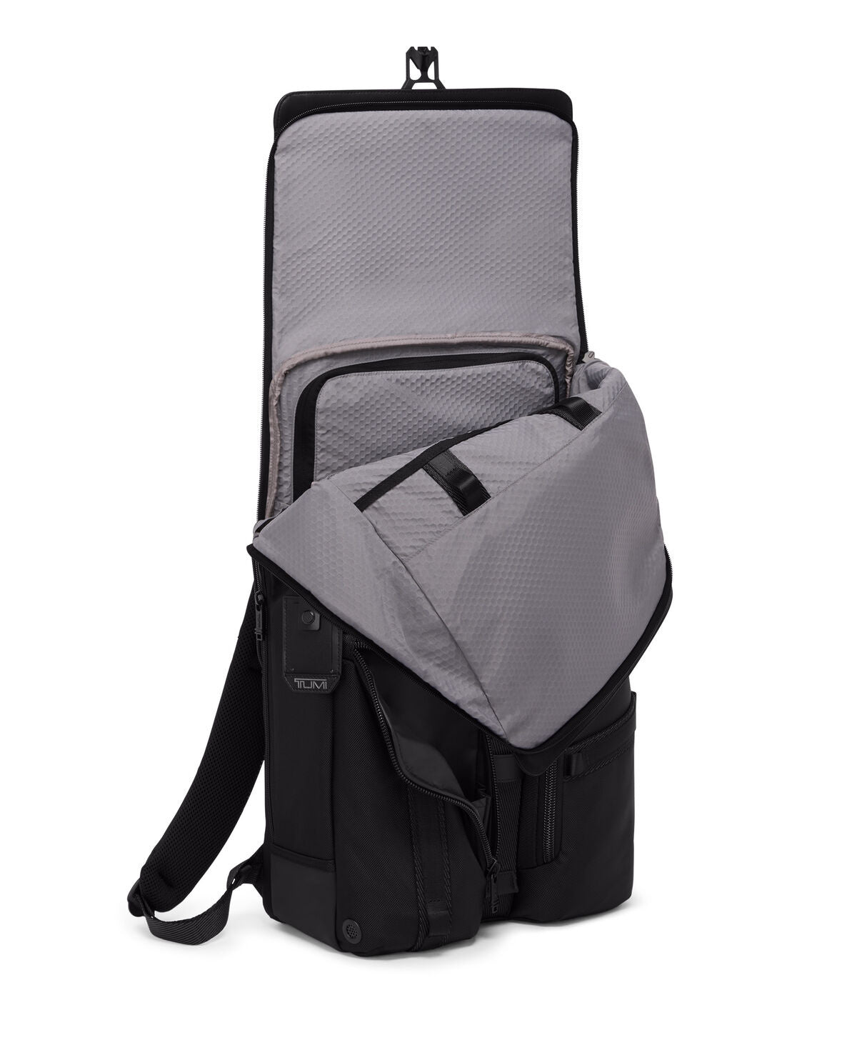 Alpha Bravo Surveillance Flap Backpack - Black Ballistic