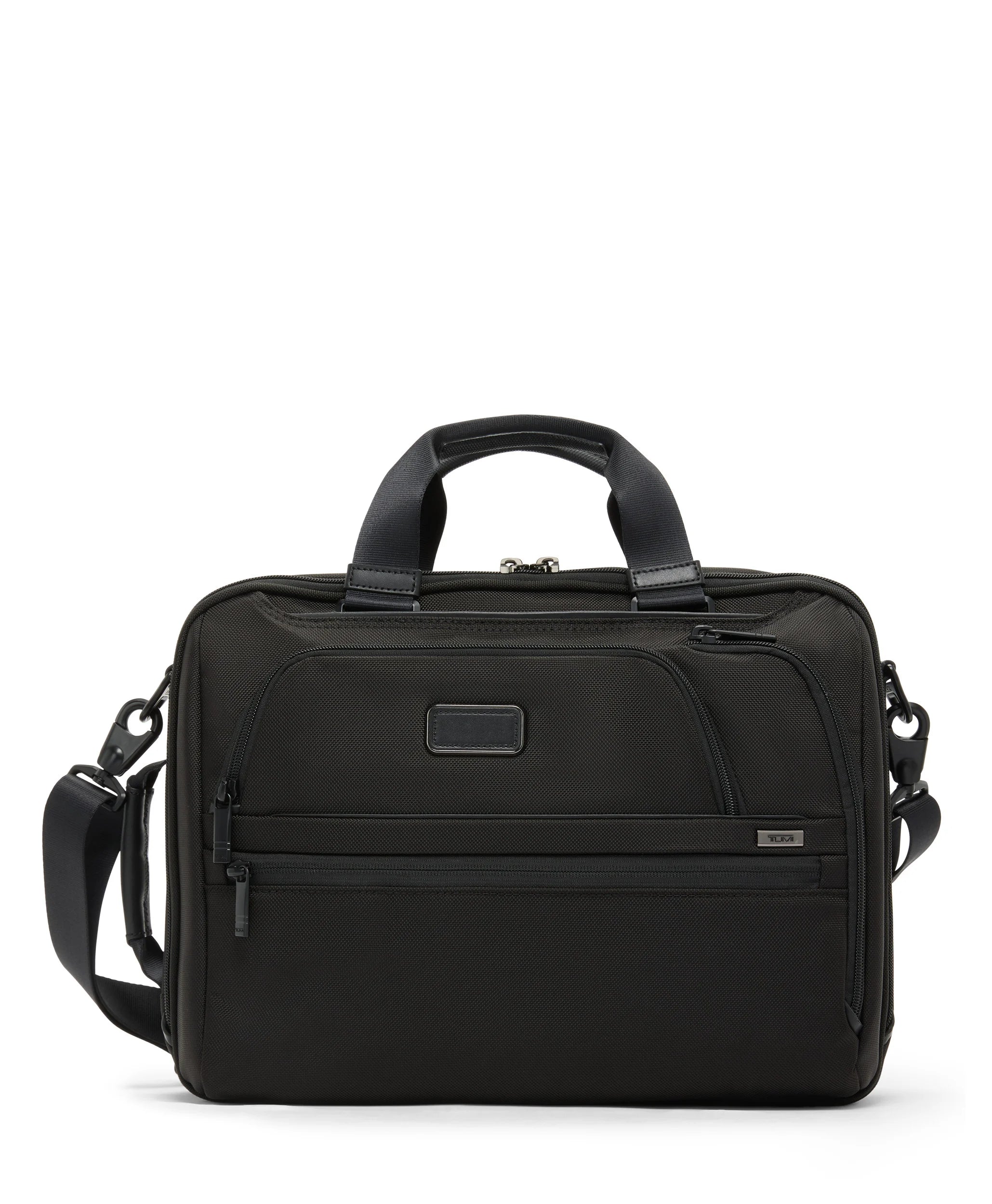 Alpha 4 Three-Way Convertible Briefcase - Black