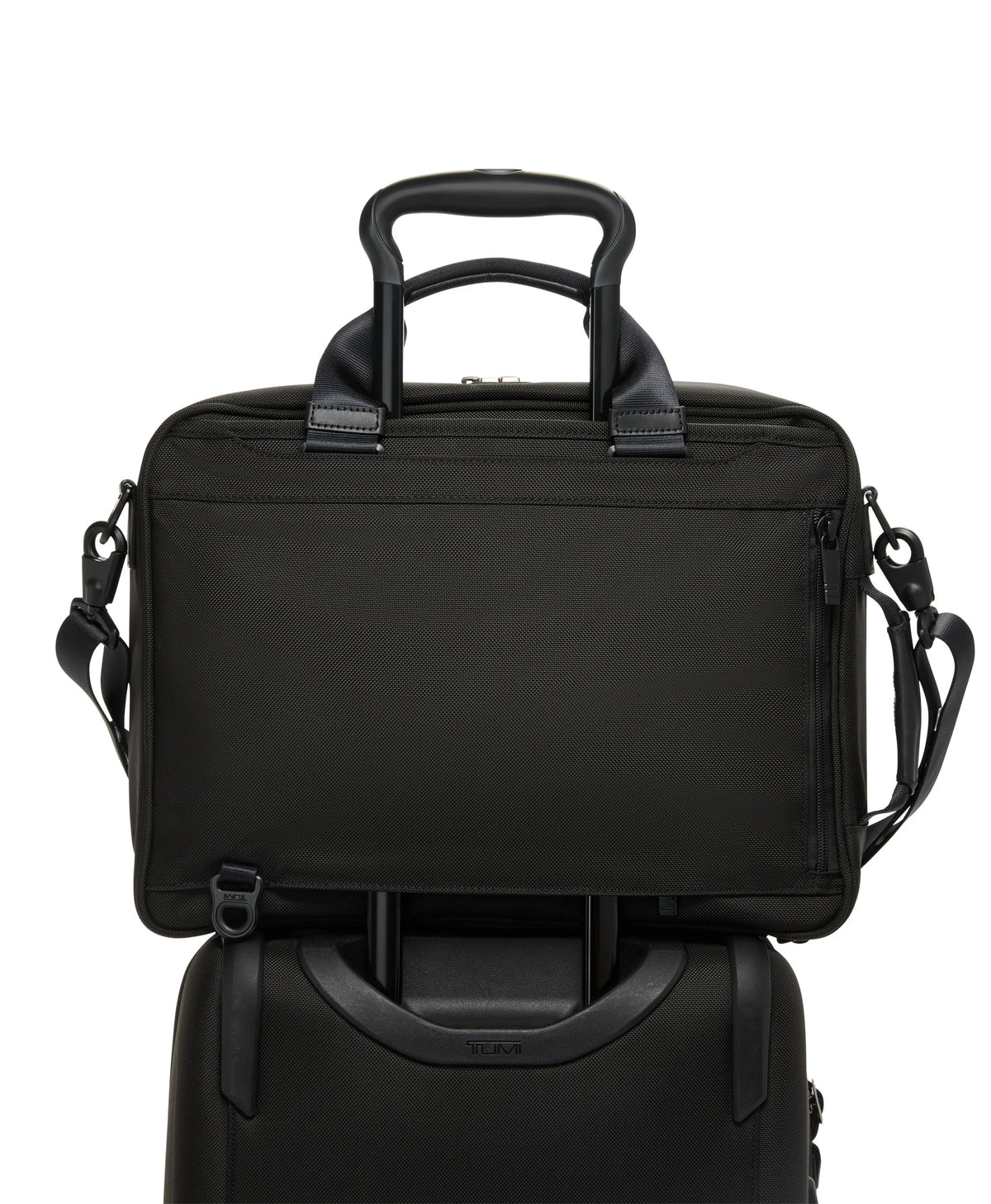 Alpha 4 Three-Way Convertible Briefcase - Black