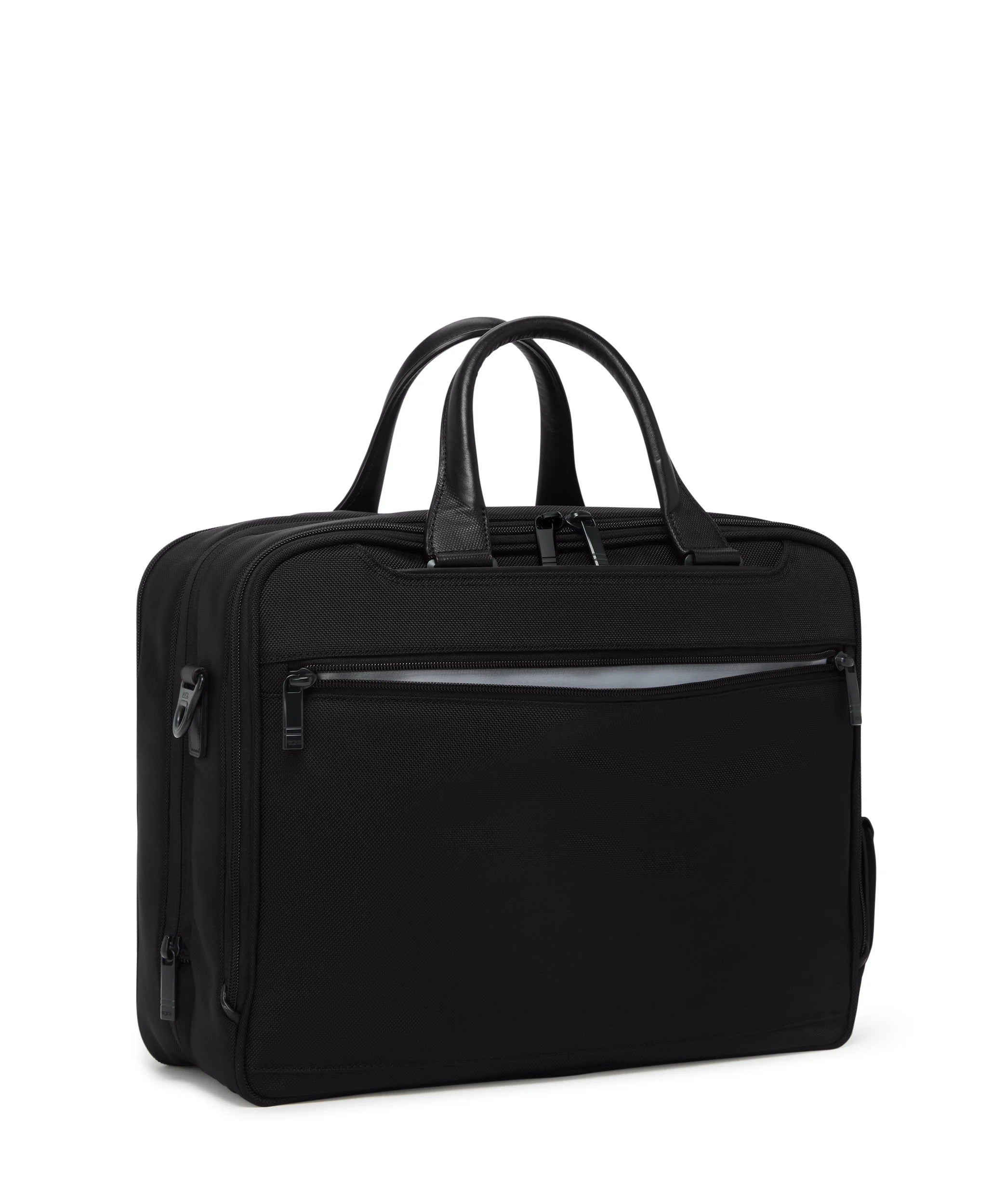 Alpha 4 Medium 15" Expandable Briefcase - Black