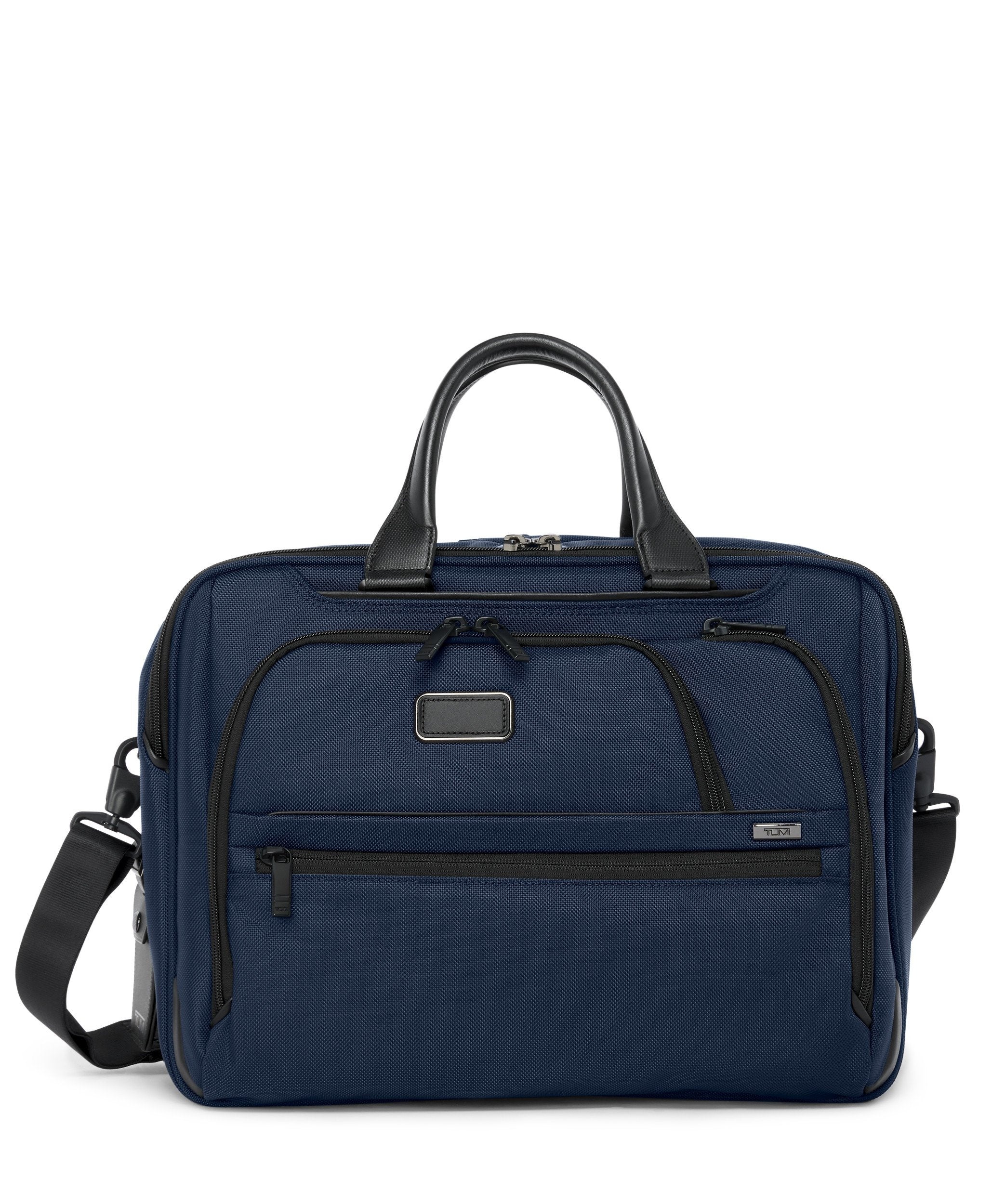 Alpha 4 Medium 15" Expandable Briefcase - Navy