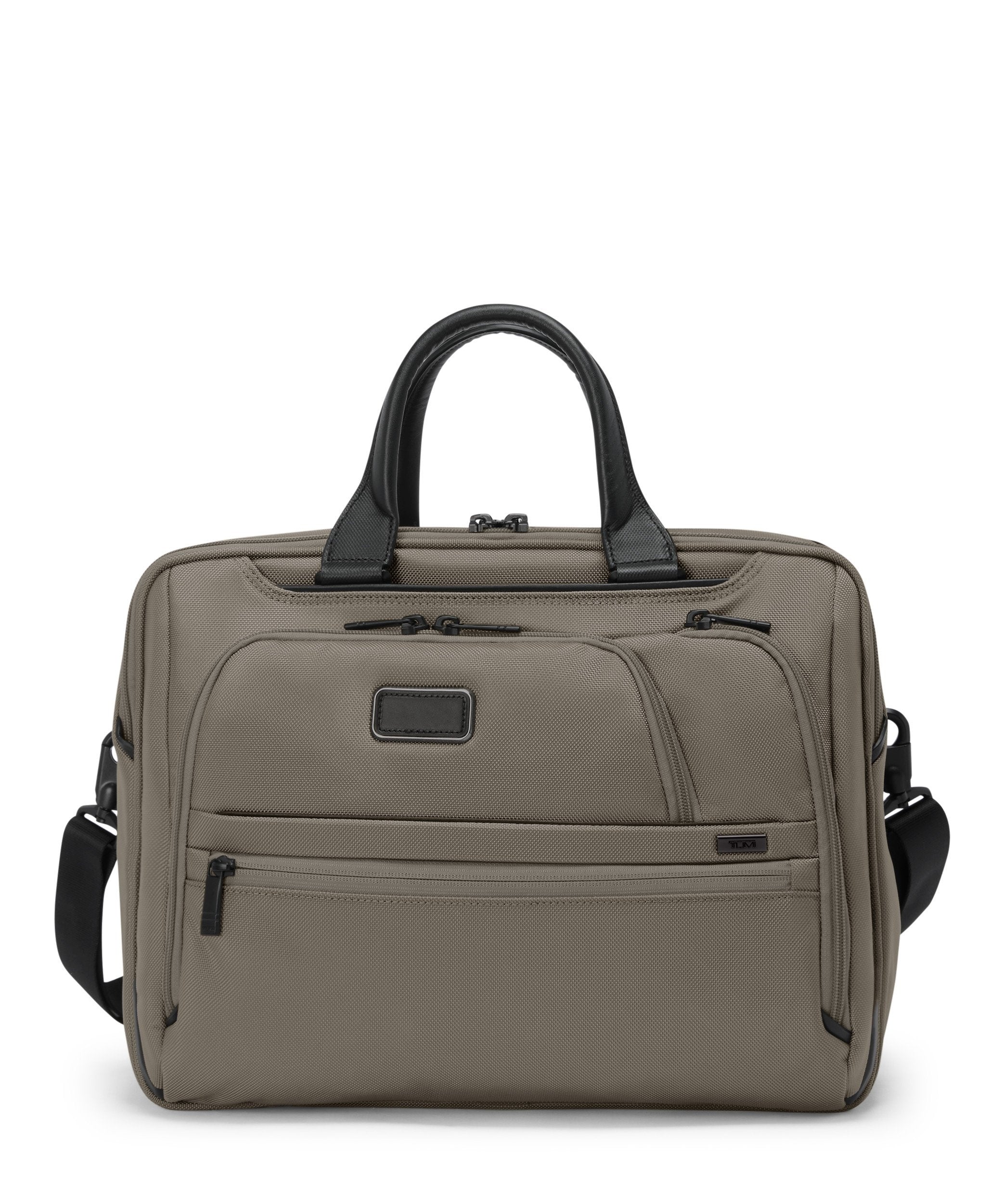 Alpha 4 Medium 15" Expandable Briefcase - Grey Alloy
