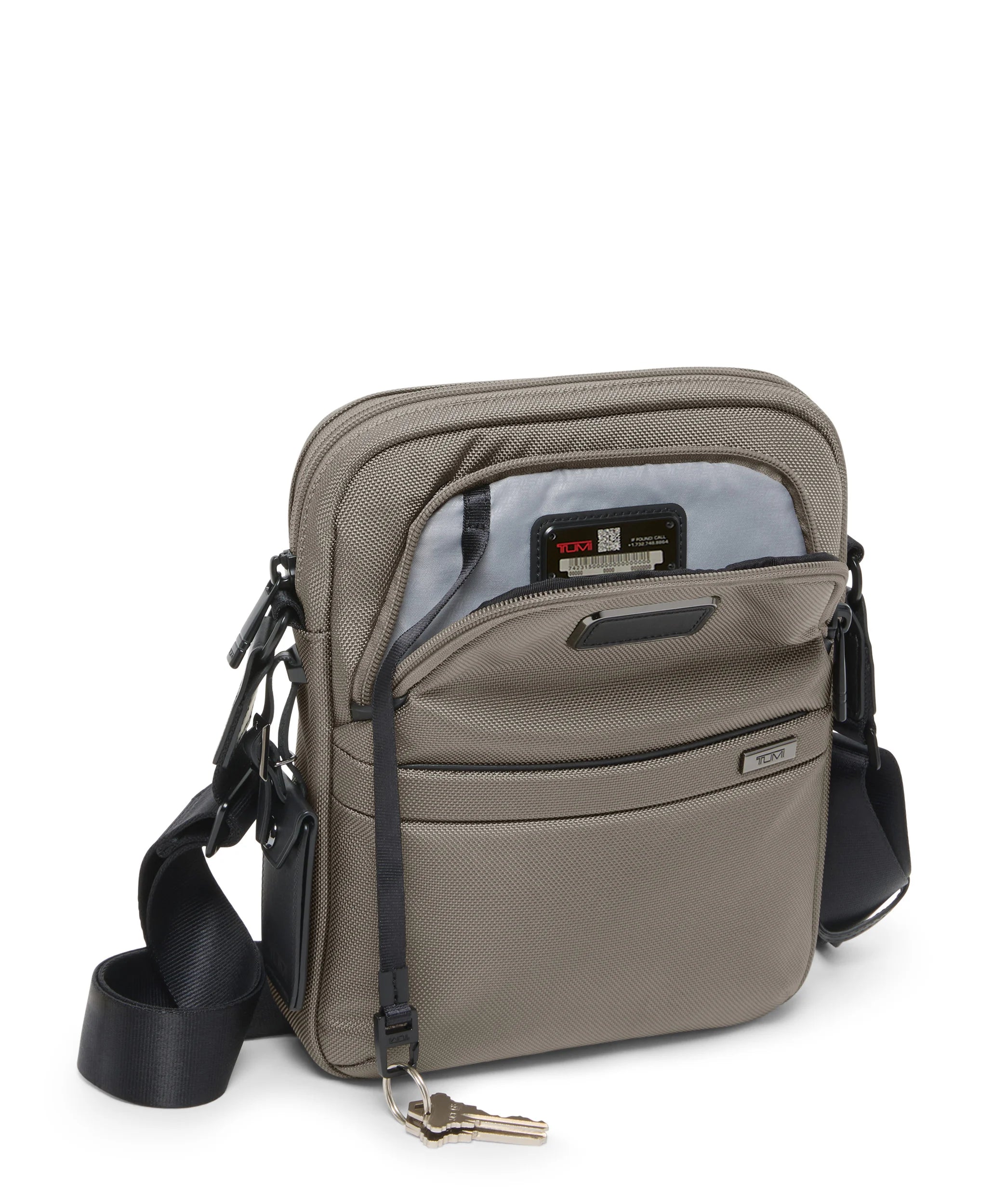 Alpha 4 Medium Crossbody - Grey Alloy