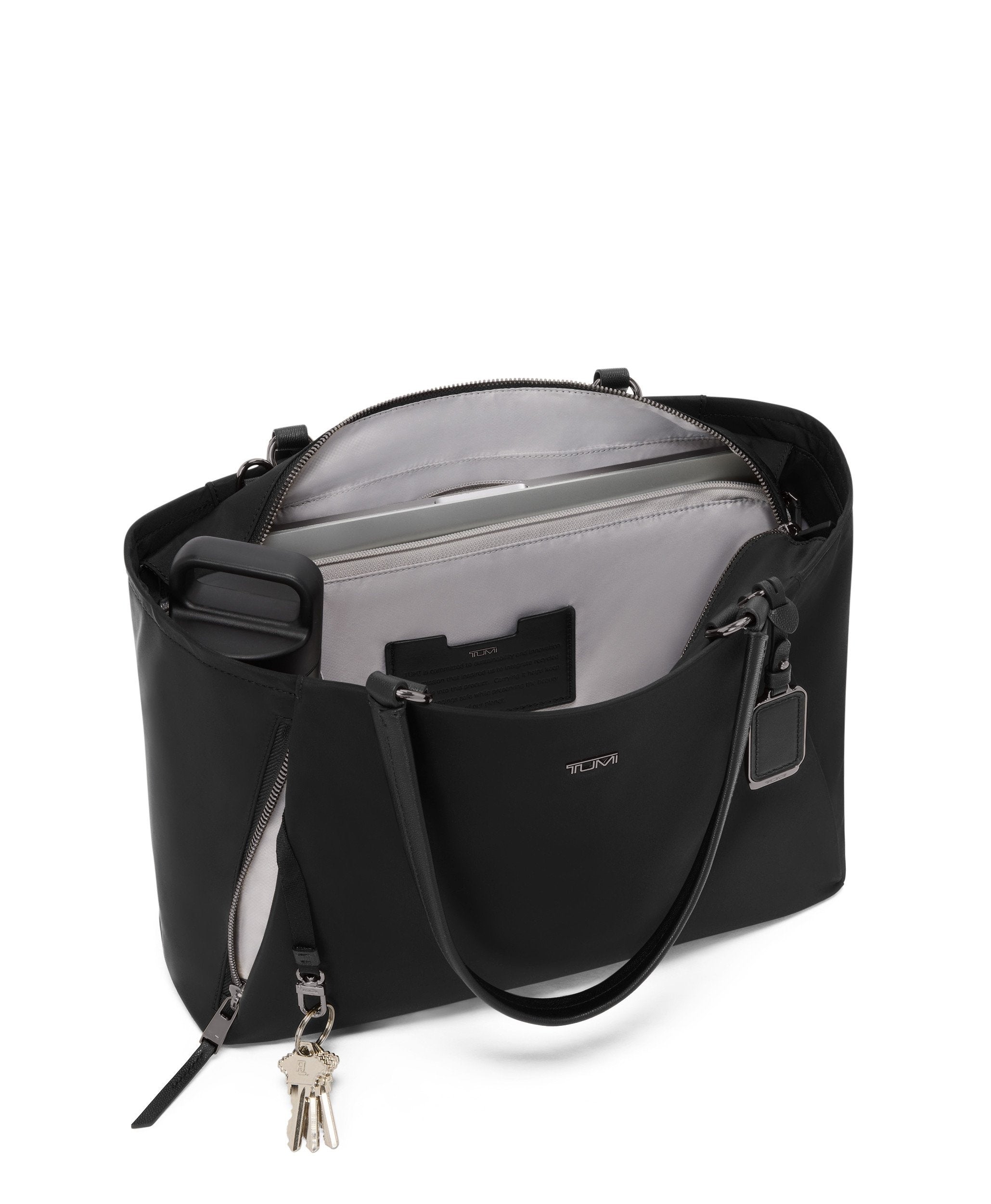 Voyageur Valetta Medium Tote - Black/Gunmetal