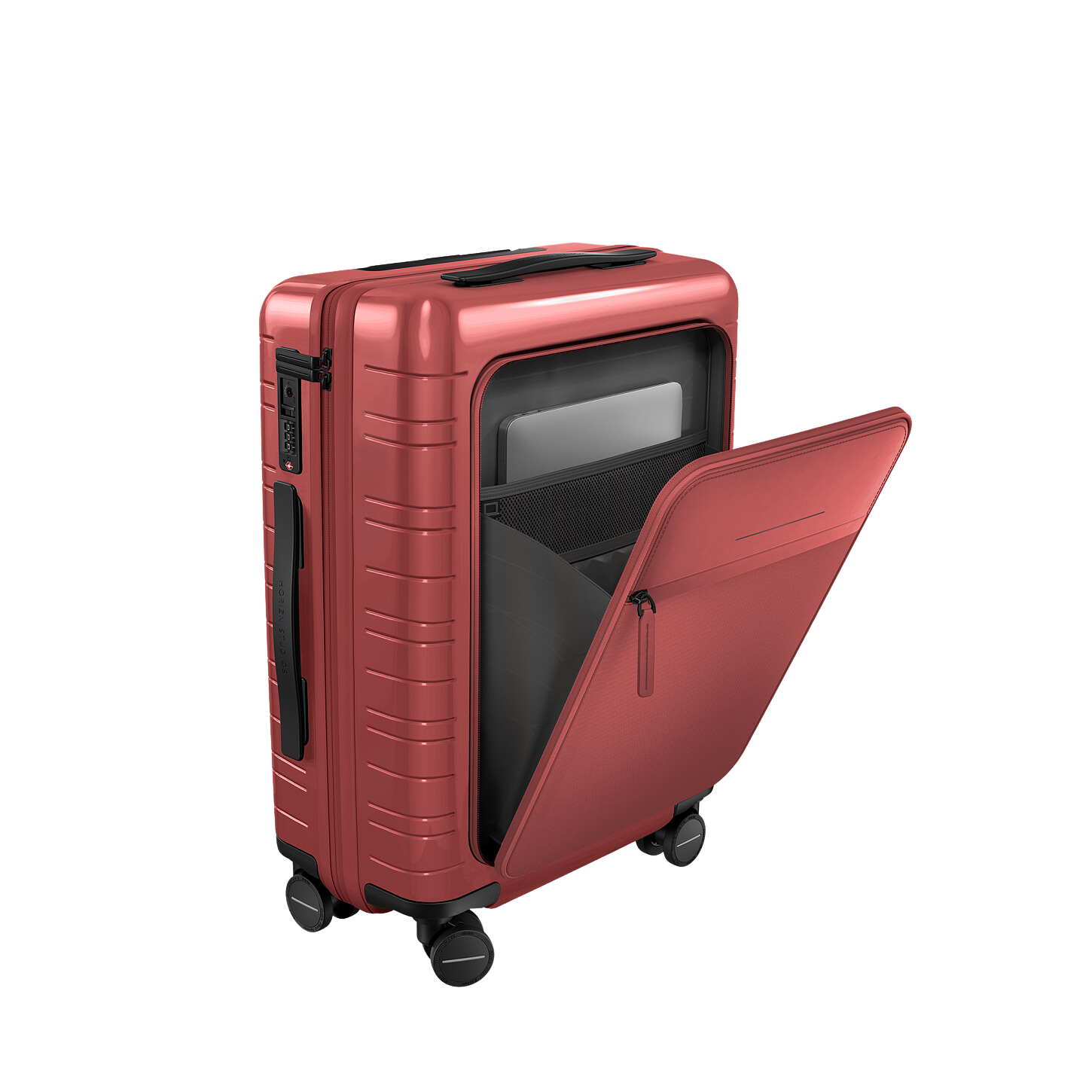 M5 Essential Cabin Luggage 37L Glossy True Red London Luggage