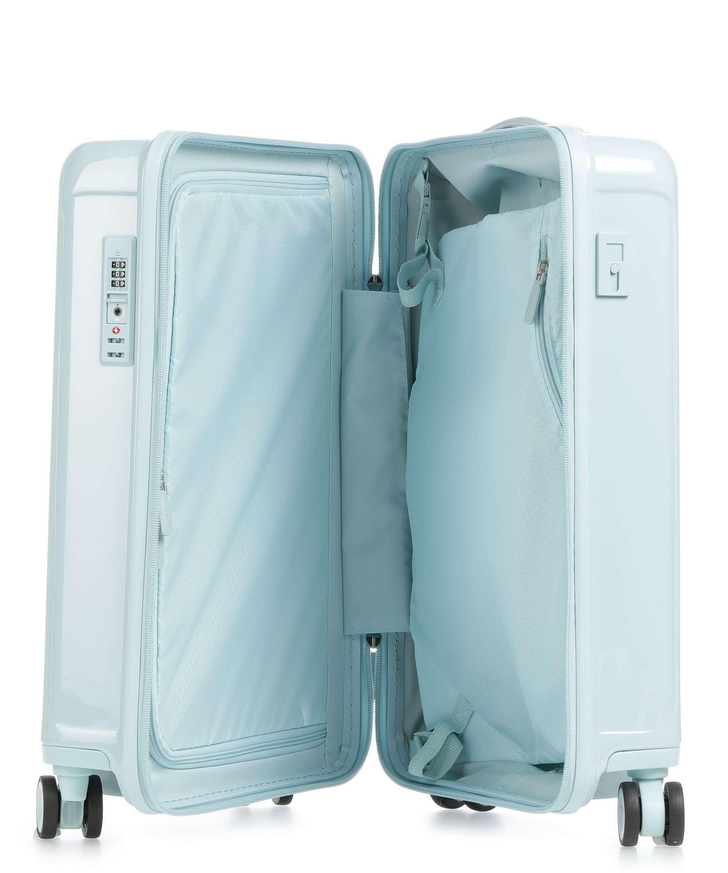Positano Monochrome carryon trolley Light Blue London Luggage