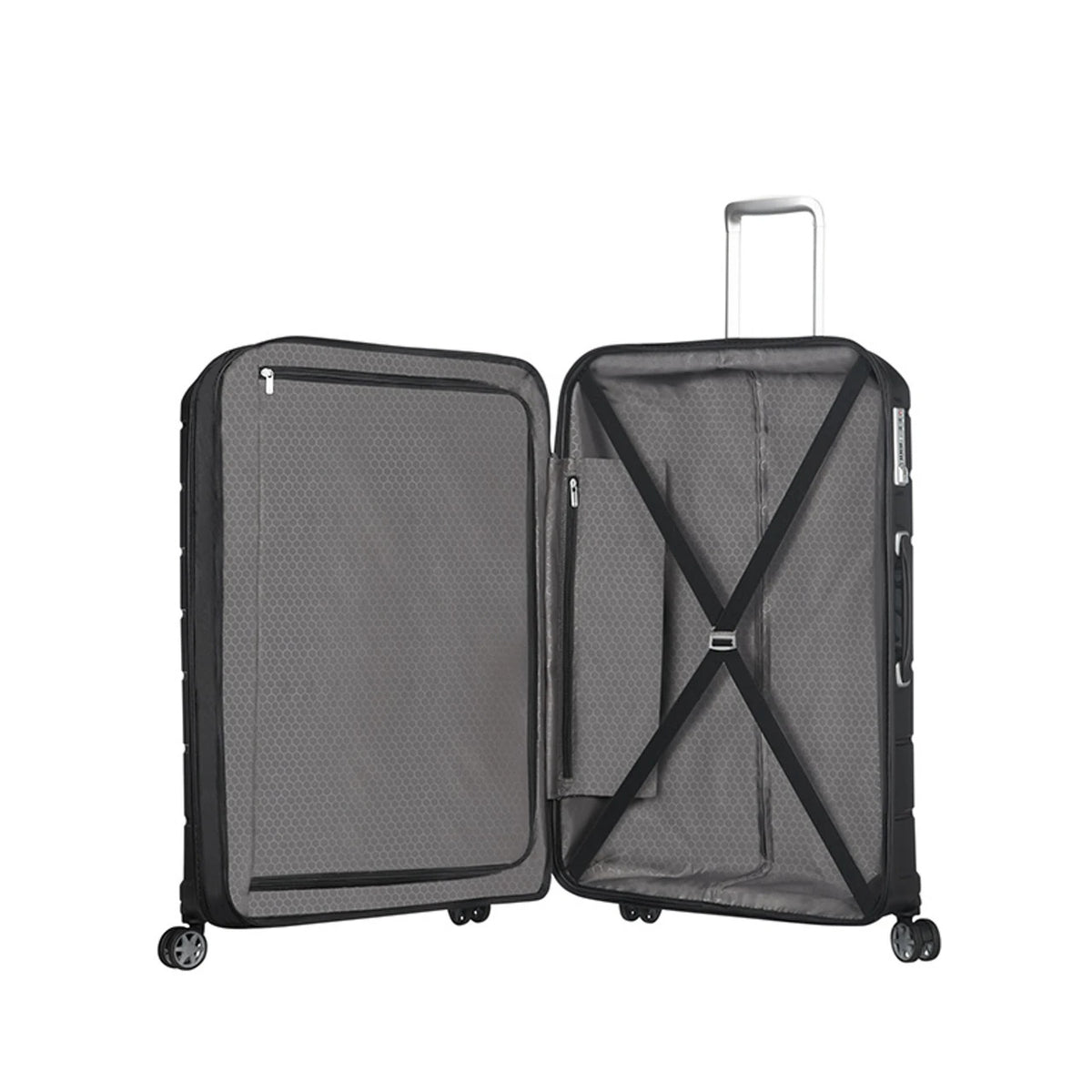 FLUX 4 Expandable Suitcase 81cm (4 Wheel) - Black