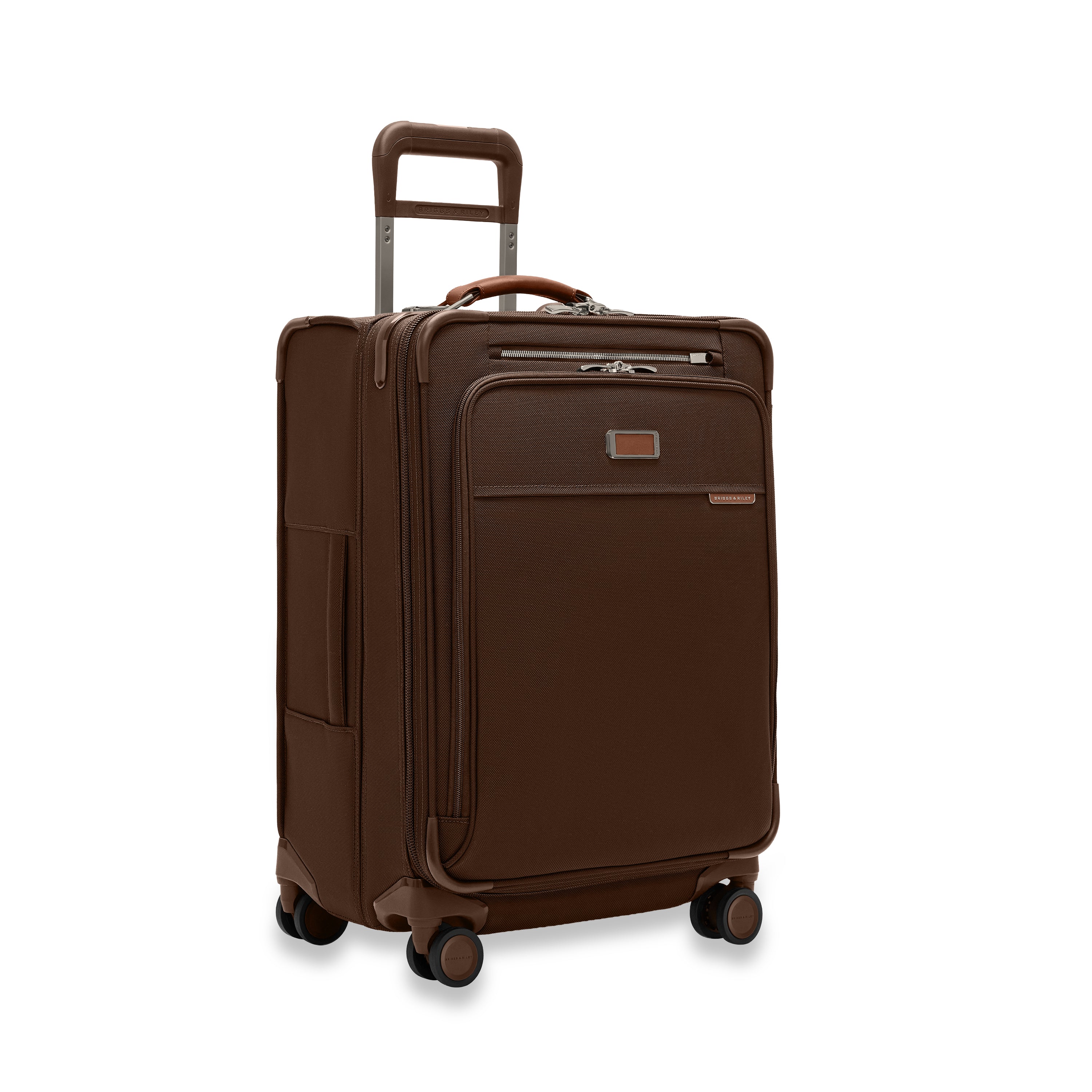 BASELINE Compact 61cm Checked Expandable Spinner - Chocolate
